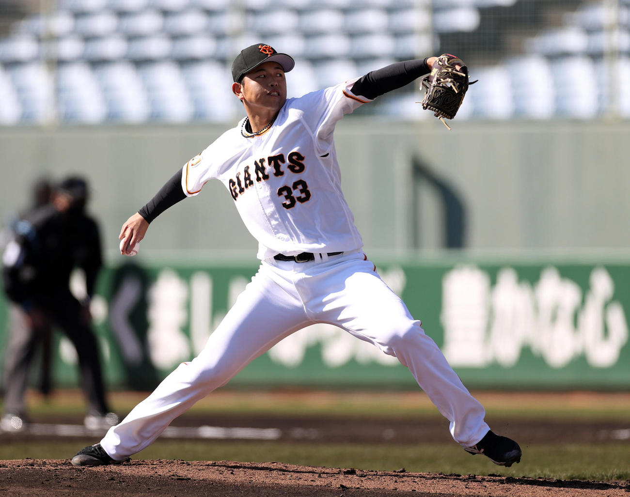 8日の紅白戦に登板した巨人太田（撮影・狩俣裕三）