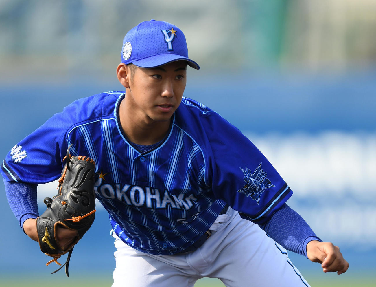 DeNA池谷蒼大（2021年2月8日撮影）