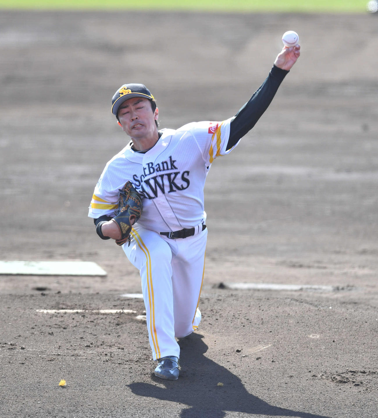 紅白戦　白組先発の和田（撮影・岩下翔太）