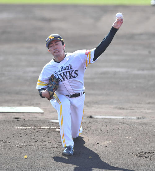 紅白戦　白組先発の和田（撮影・岩下翔太）