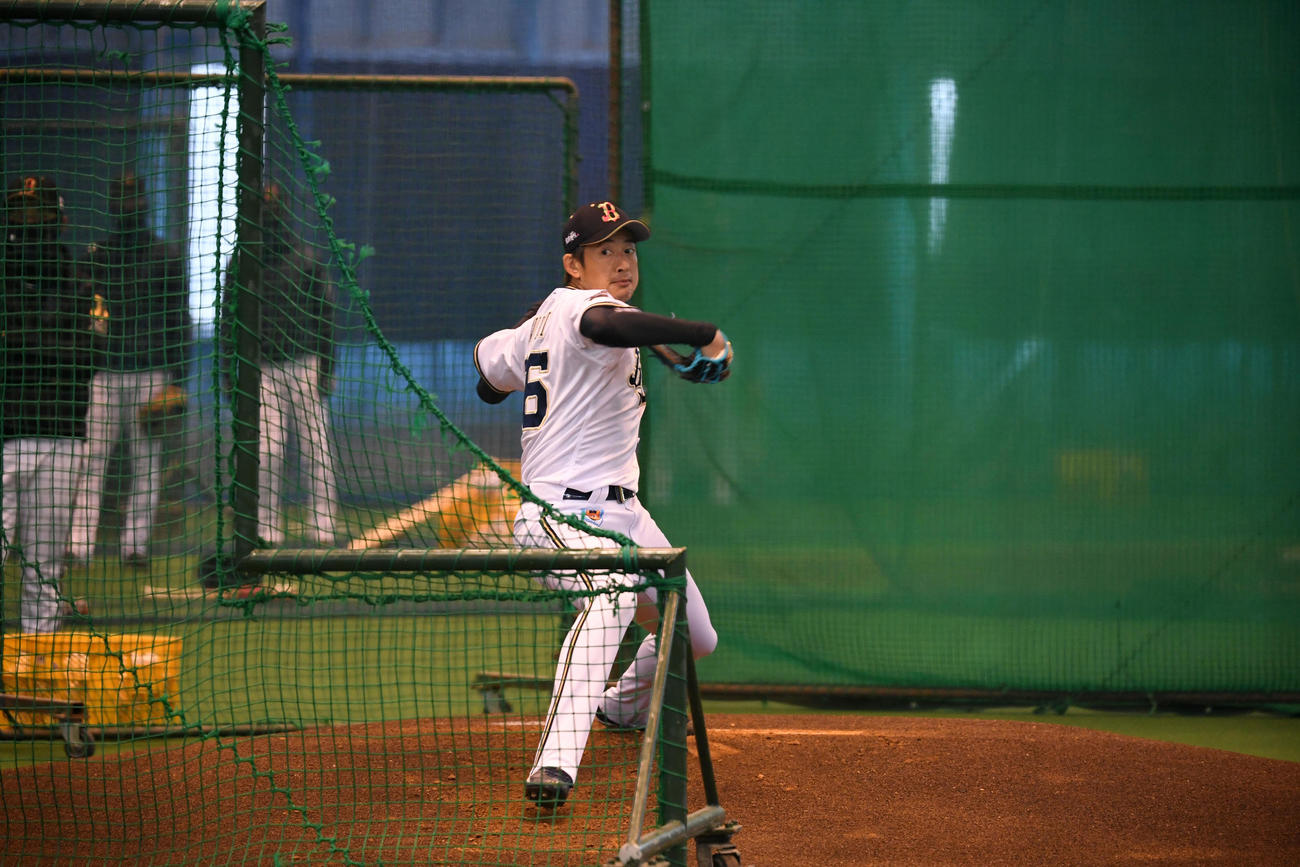 LiveBPを行ったオリックス能見（球団提供）