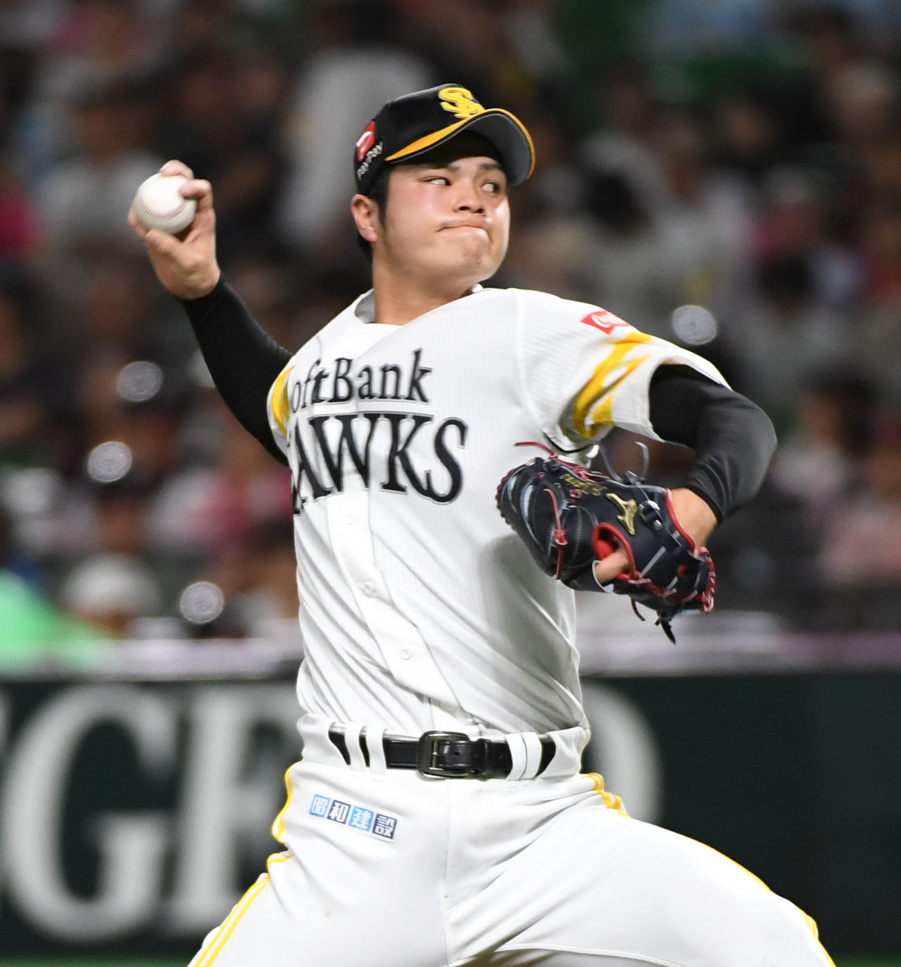 ソフトバンク甲斐野央（19年9月撮影・今浪浩三）