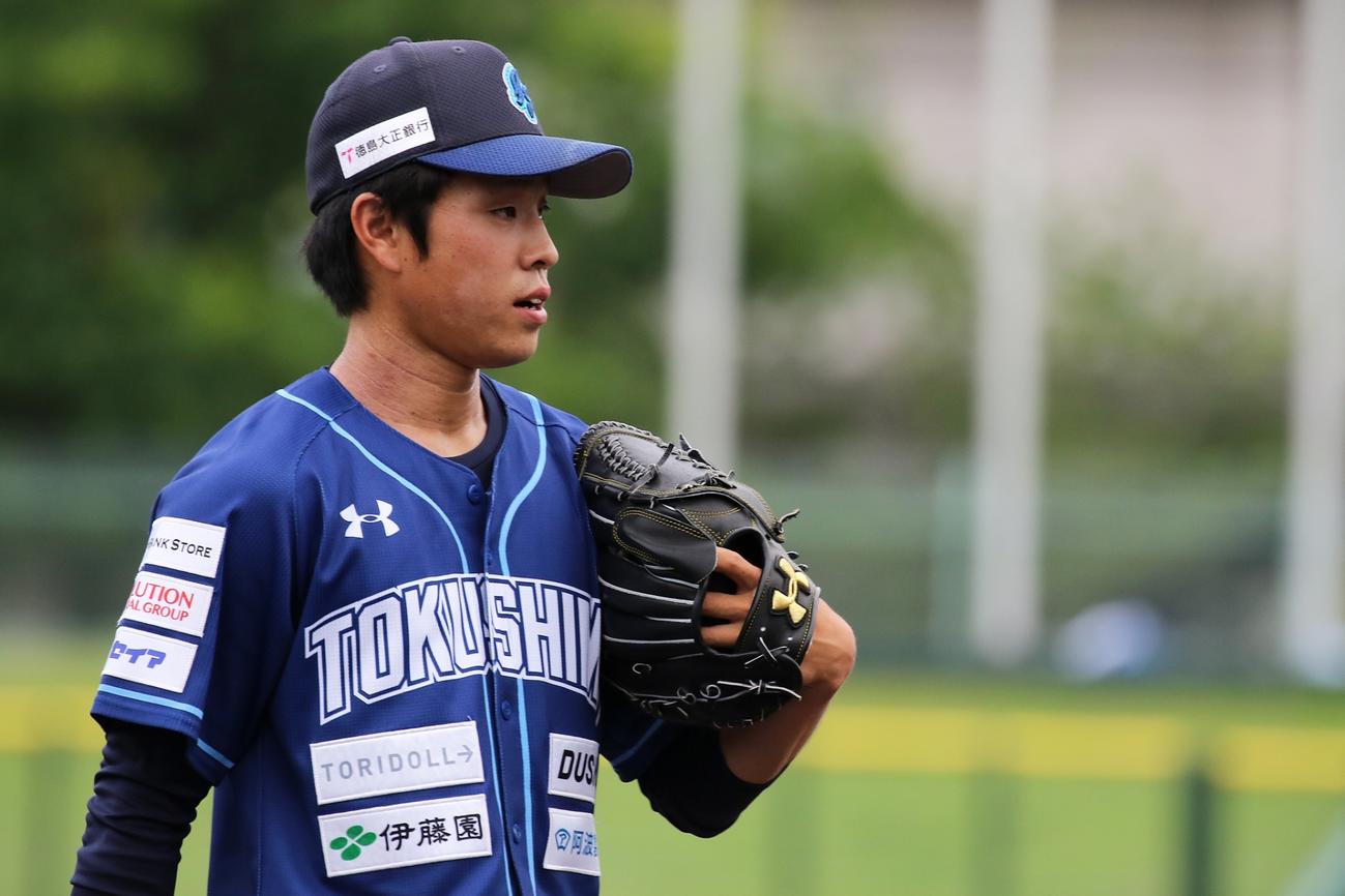 来年のドラフト指名を目指す四国IL徳島の亀山（球団提供）