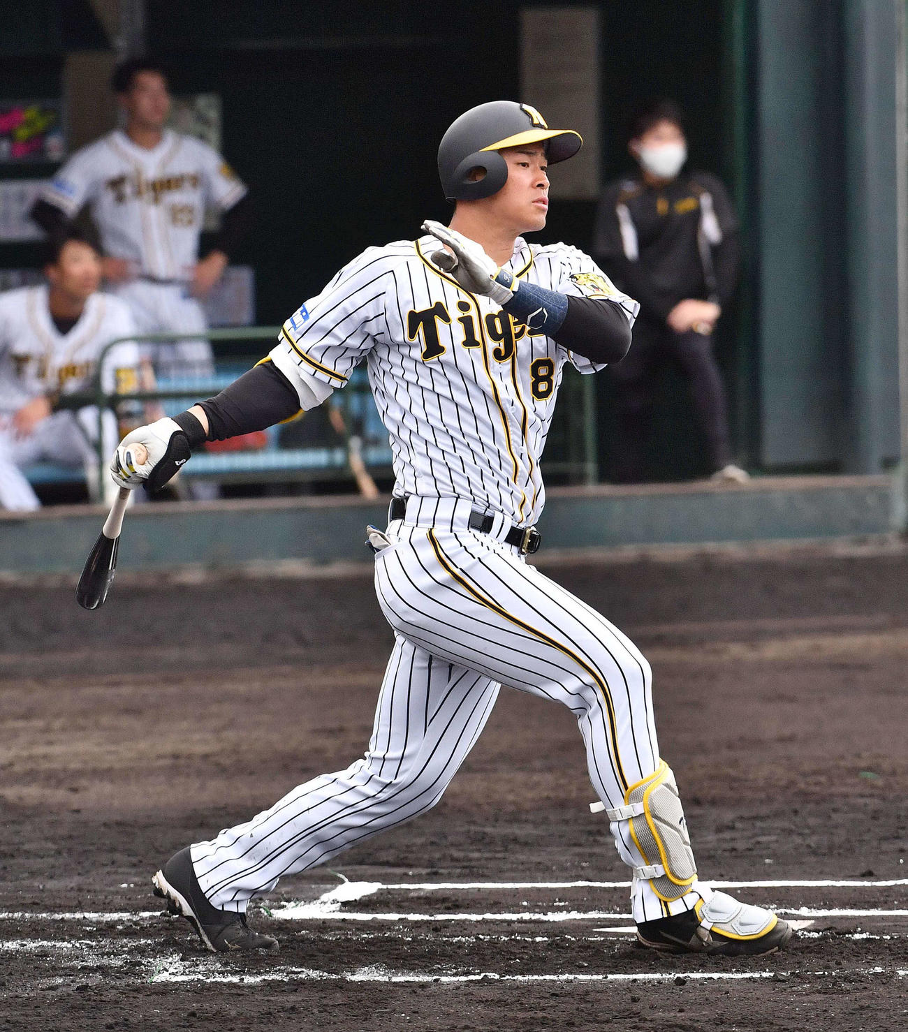 阪神佐藤輝明（2021年2月12日撮影）