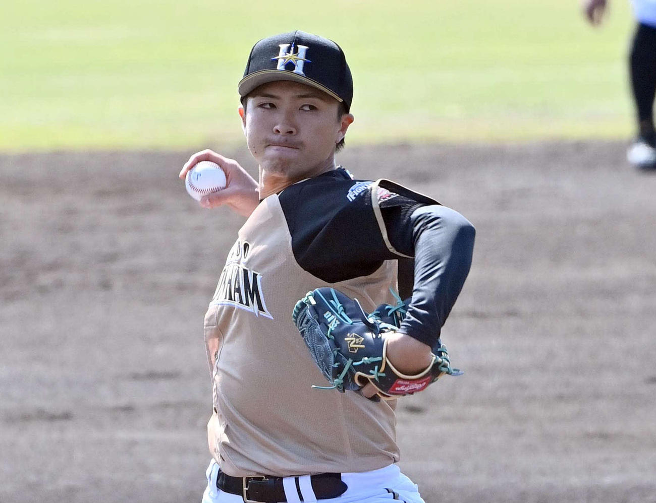 中日対日本ハム　中日戦に登板し3回を無失点に抑えた上沢（撮影・上田博志）