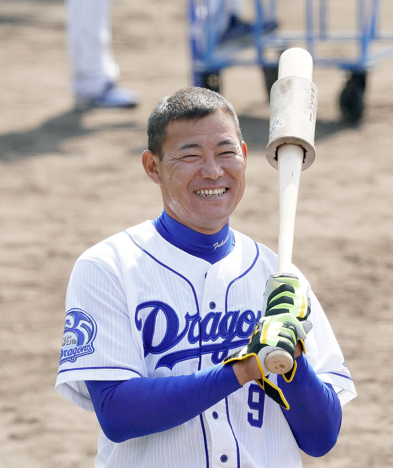 中日福留（2月8日撮影）