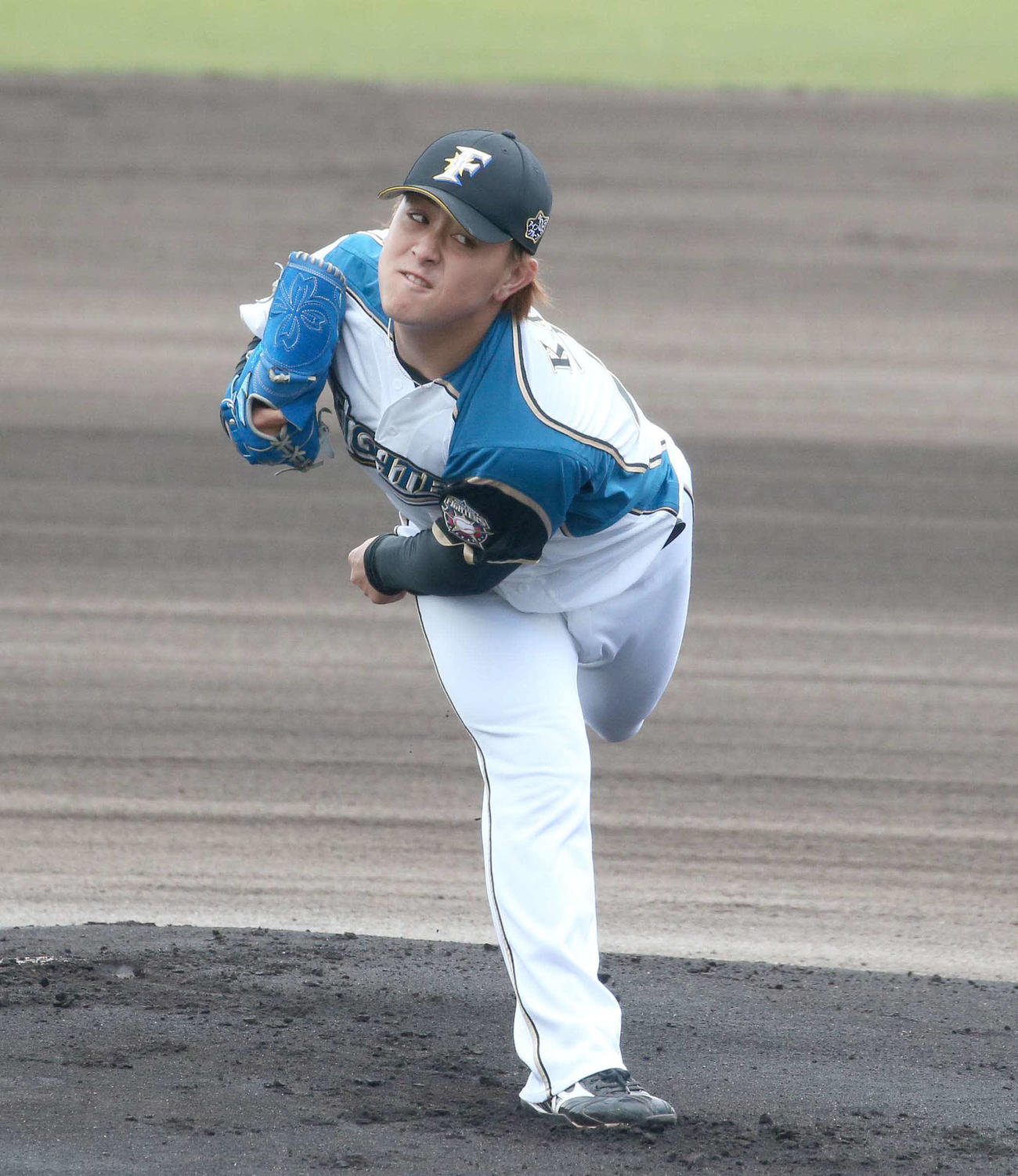 日本ハム紅白戦　先発の河野は3回を投げ無安打に抑える（撮影・黒川智章）