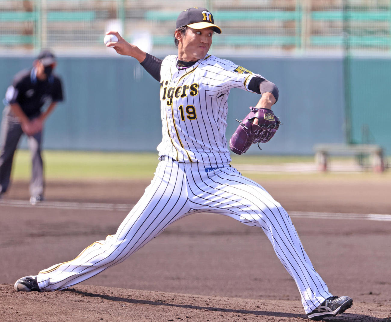 練習試合　阪神対広島　阪神先発藤浪晋太郎（撮影・清水貴仁）