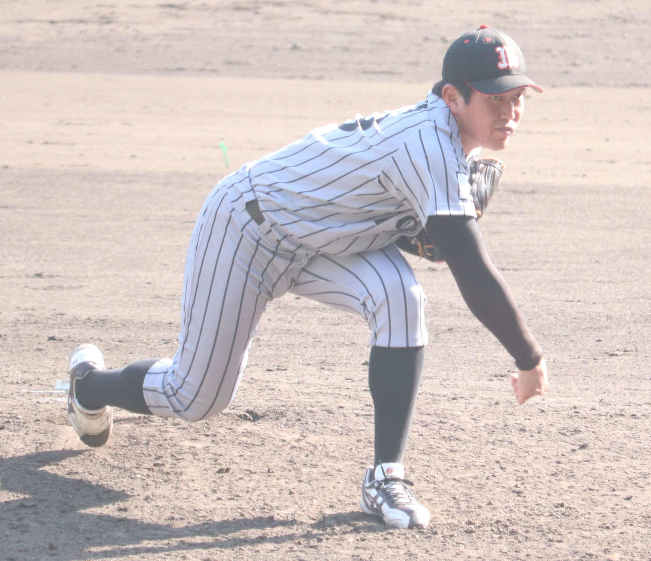 阪神2軍との練習試合に登板し、3回を2安打2失点の三菱自動車倉敷オーシャンズ・広畑