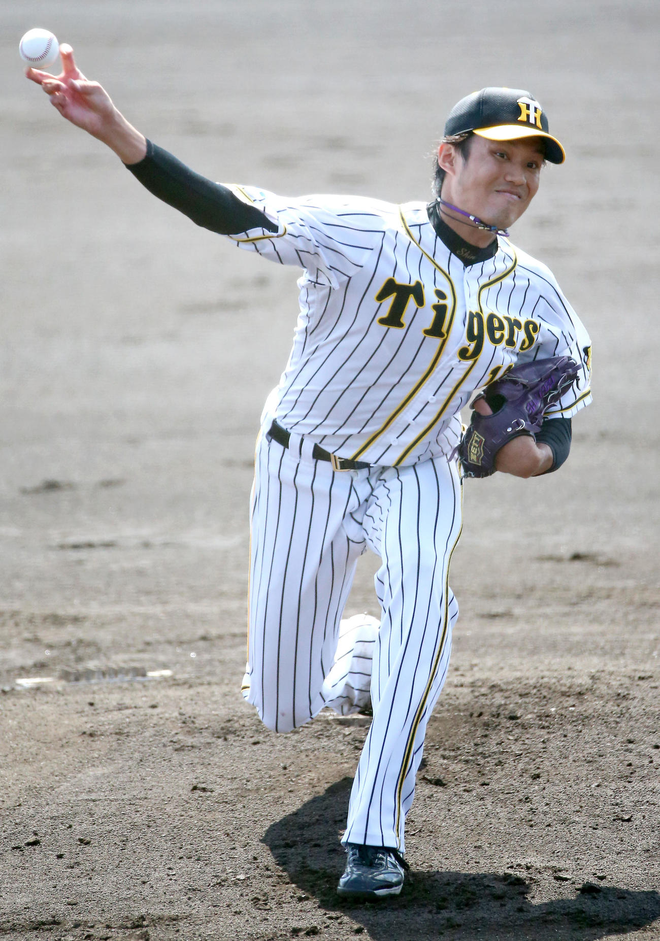先発の藤浪はフォークを駆使して広島打線を無失点に抑える（撮影・上山淳一）