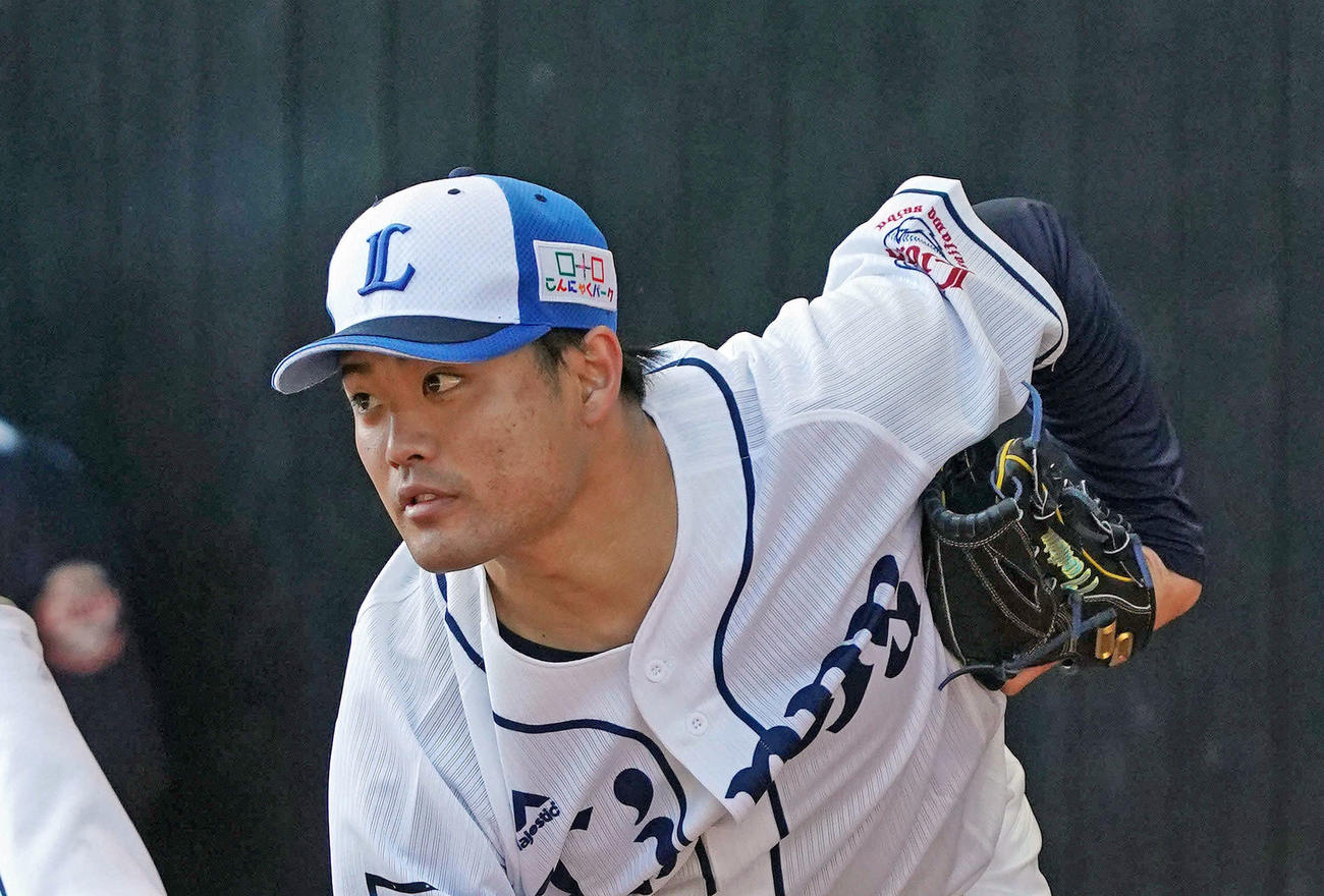 西武松本航（2021年2月1日撮影）