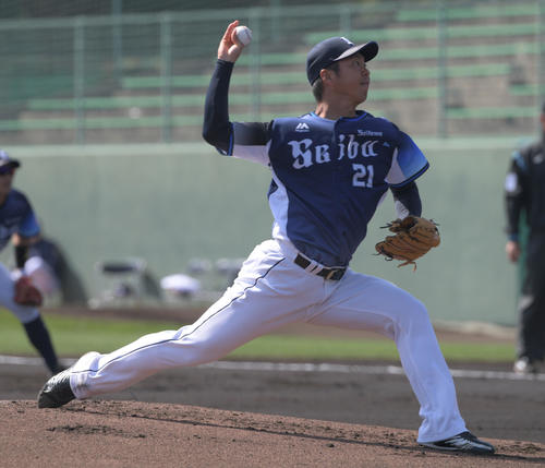 オリックス対西武　西武先発の十亀剣（撮影・渦原淳）