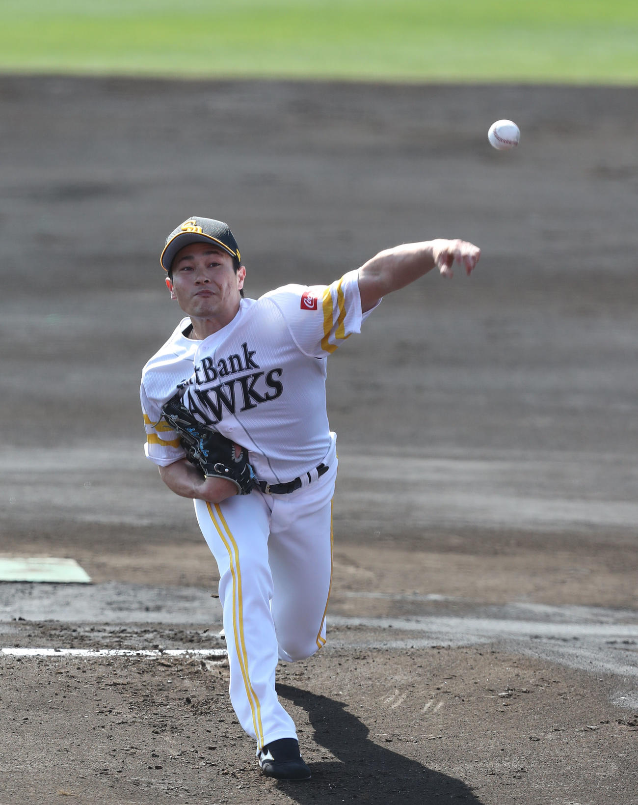 先発した笠谷俊介（撮影・梅根麻紀）