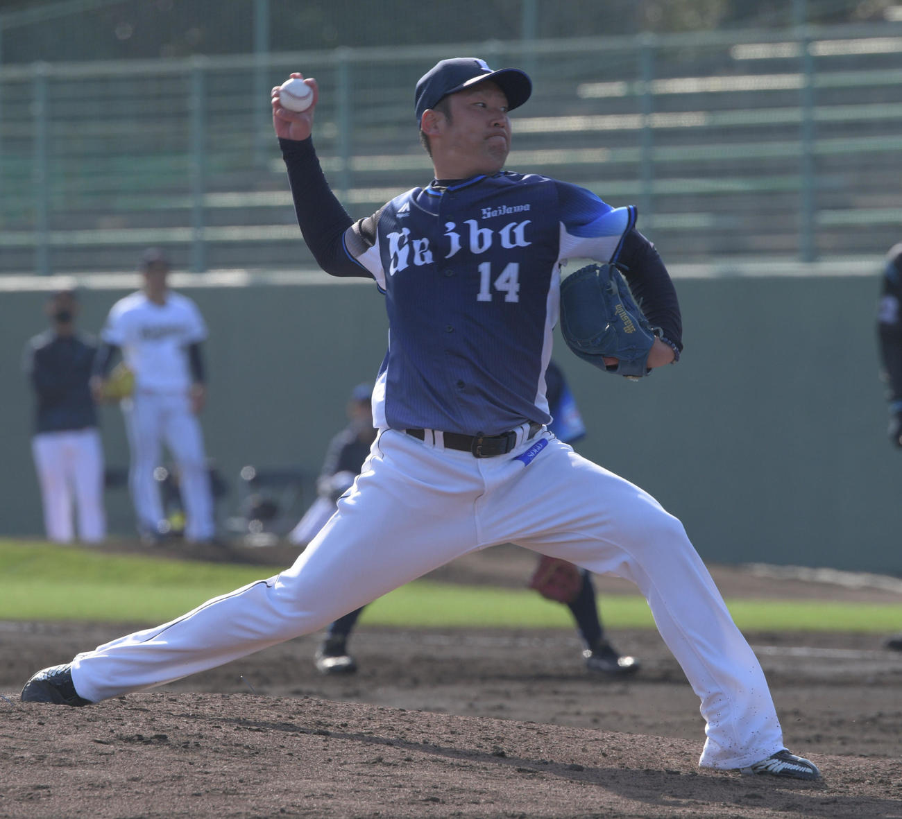 オリックス対西武　7回裏オリックス無死から登板した増田達至（撮影・渦原淳）