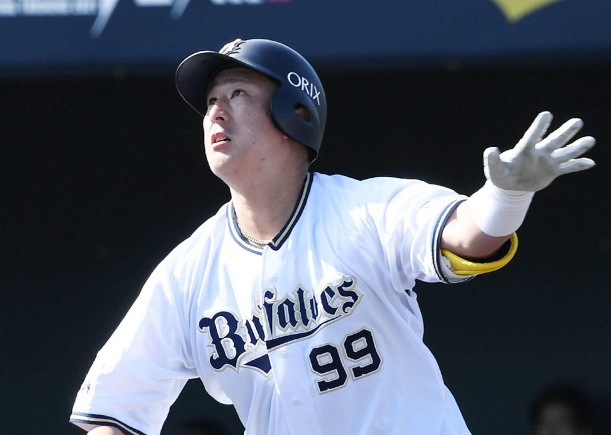 オリックス杉本（2021年2月15日撮影）