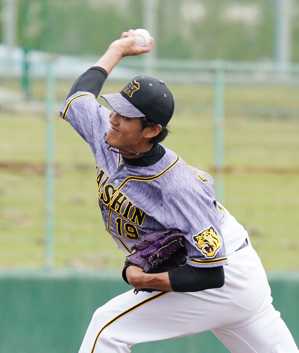 練習試合・中日対阪神　4回裏、阪神2番手で登板する藤浪晋太郎（撮影・森本幸一）