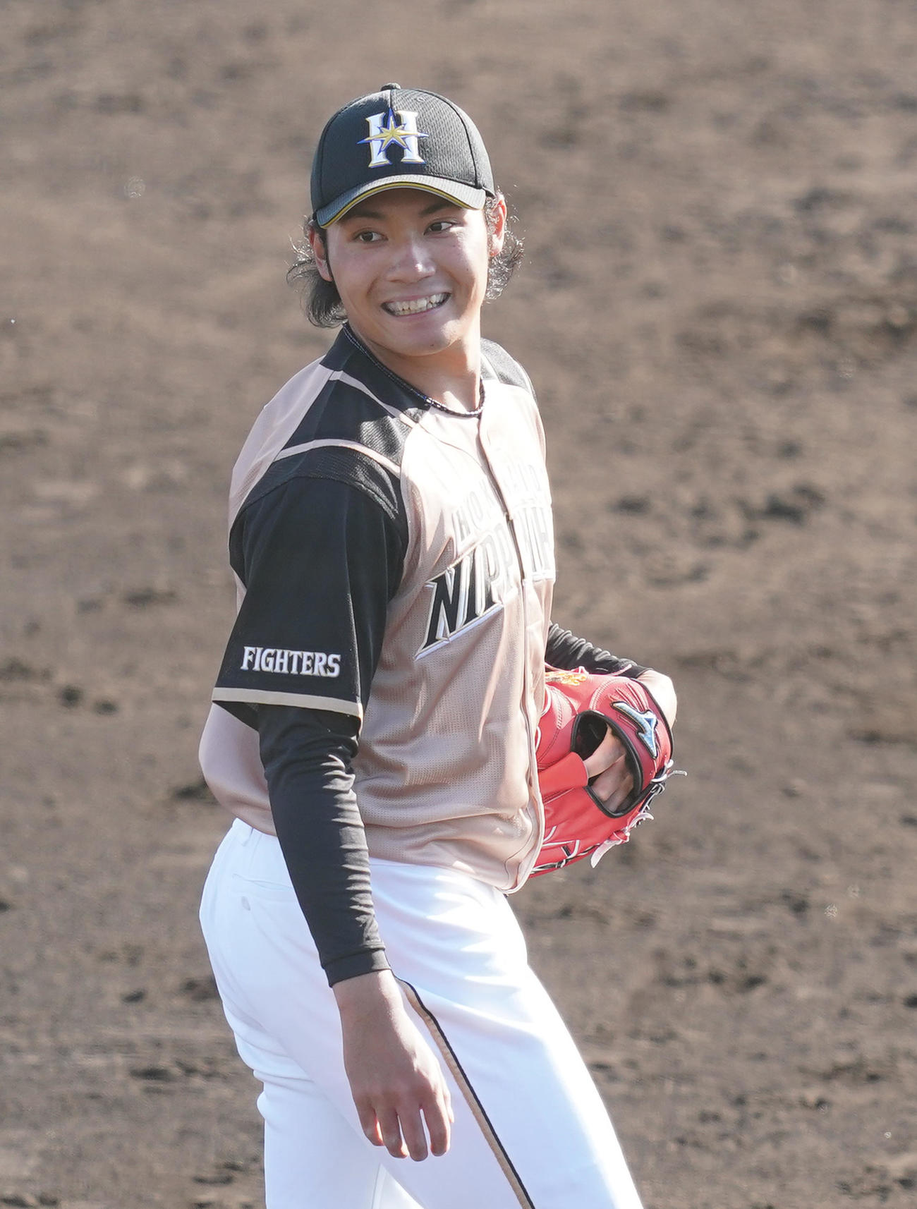日本ハム伊藤大海（2021年2月20日撮影）