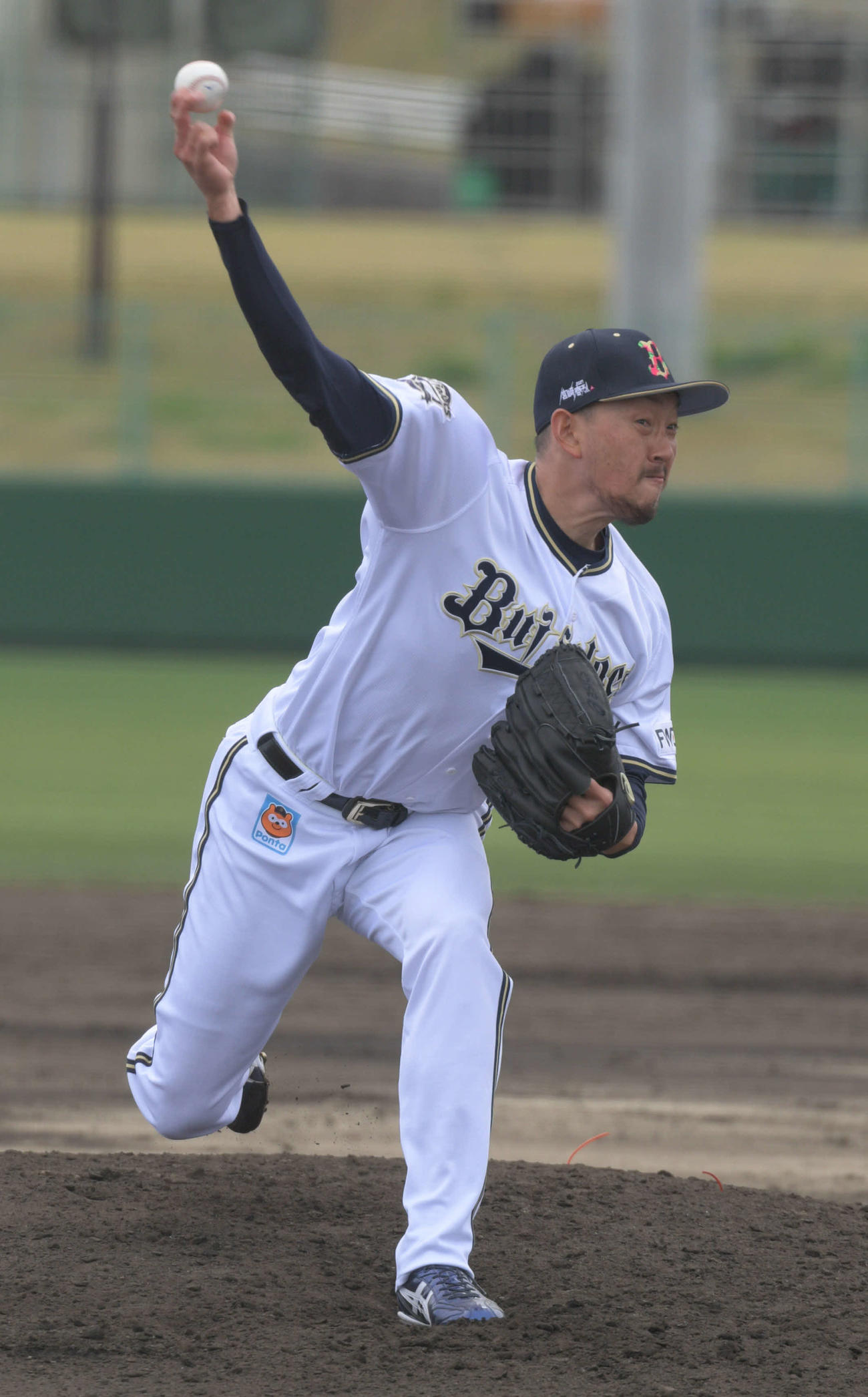 楽天2軍との試合で5回から登板したオリックス平野佳（撮影・渦原淳）