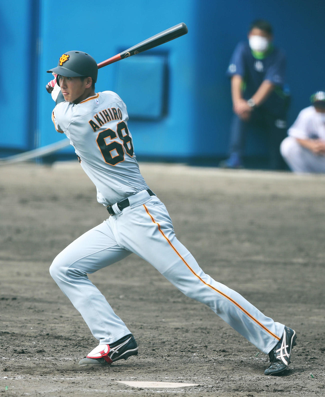 巨人ドラフト5位の秋広優人（2021年2月23日撮影）