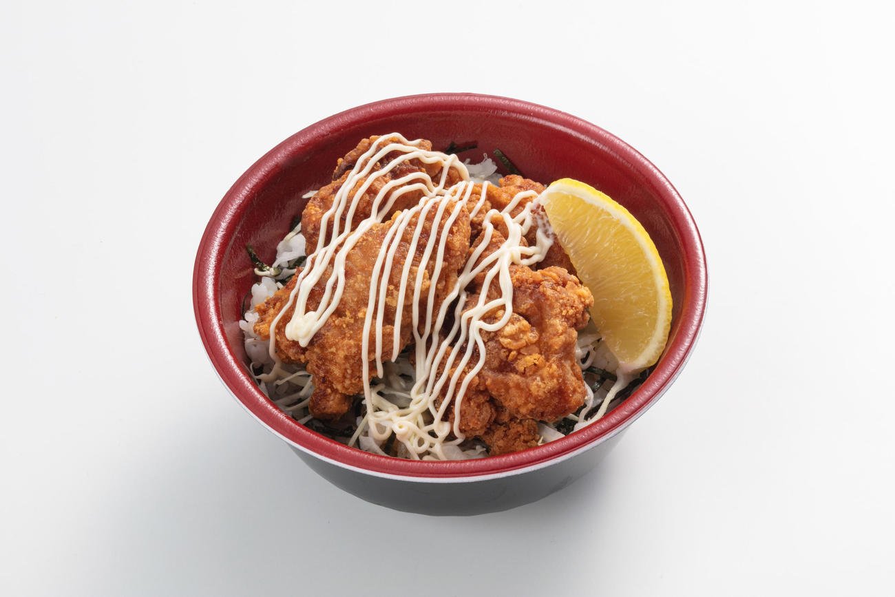 甲子園からあげ　甲子園唐マヨ丼（球団提供）