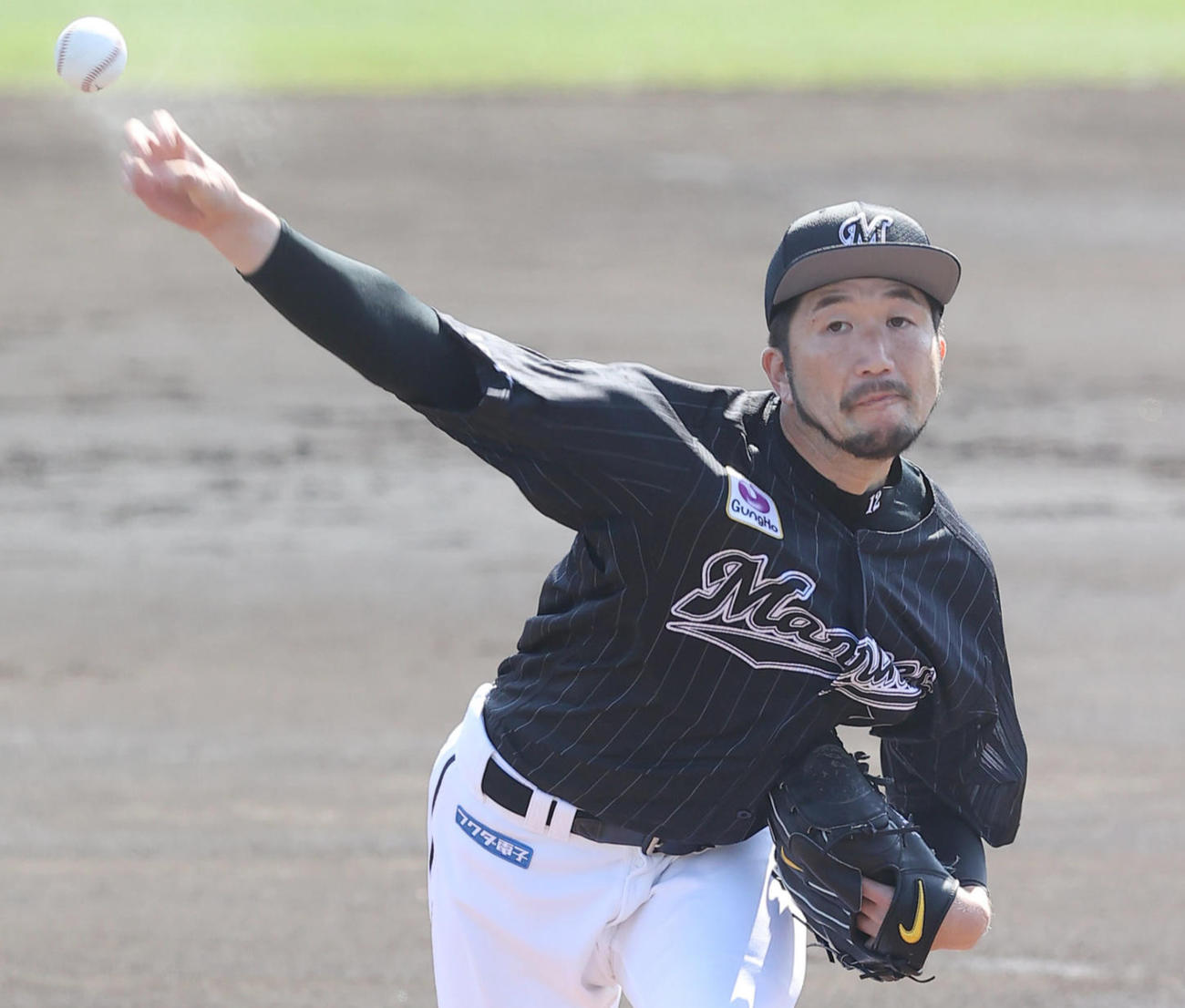 ロッテ石川（2021年2月23日撮影）