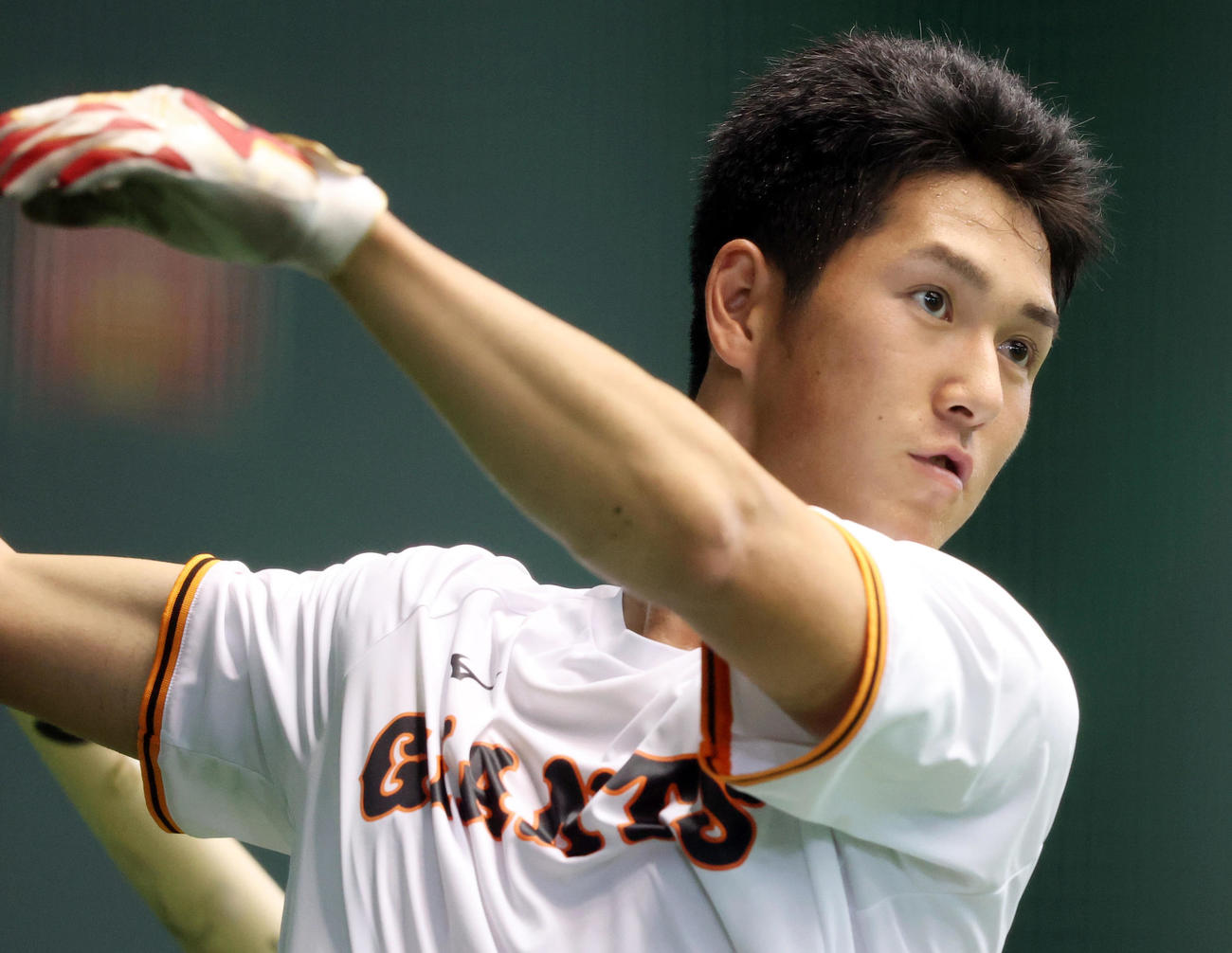 巨人秋広優人（2021年2月26日撮影）