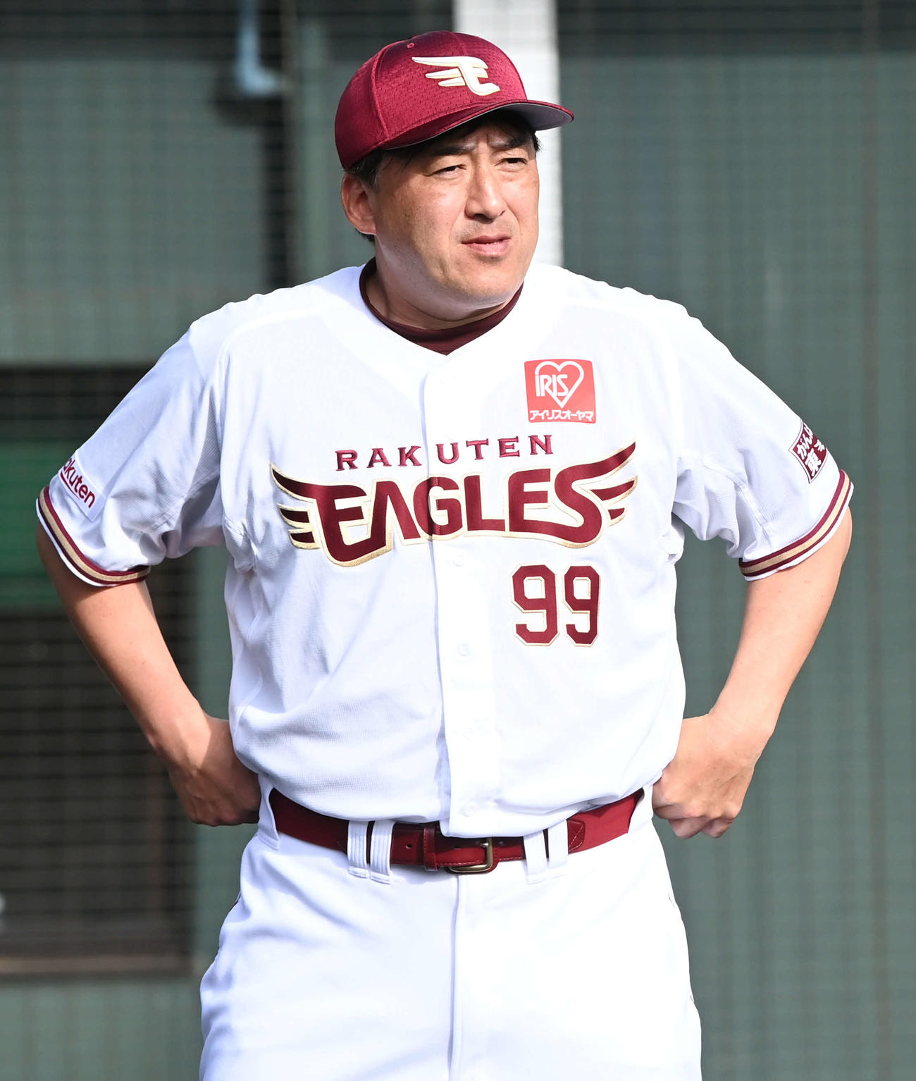 楽天石井一久GM兼監督（2021年2月13日撮影）