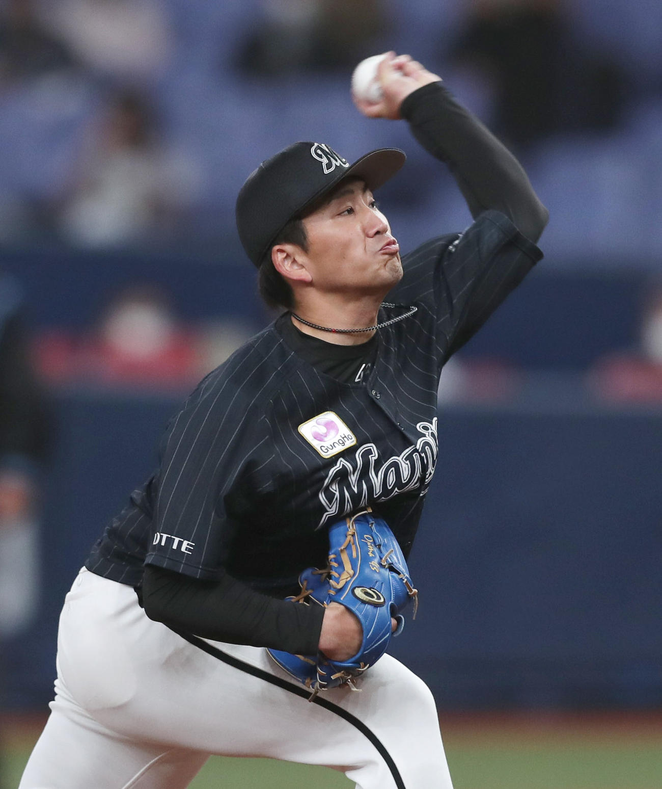 オリックス対ロッテ　ロッテ先発の小島（撮影・前田充）
