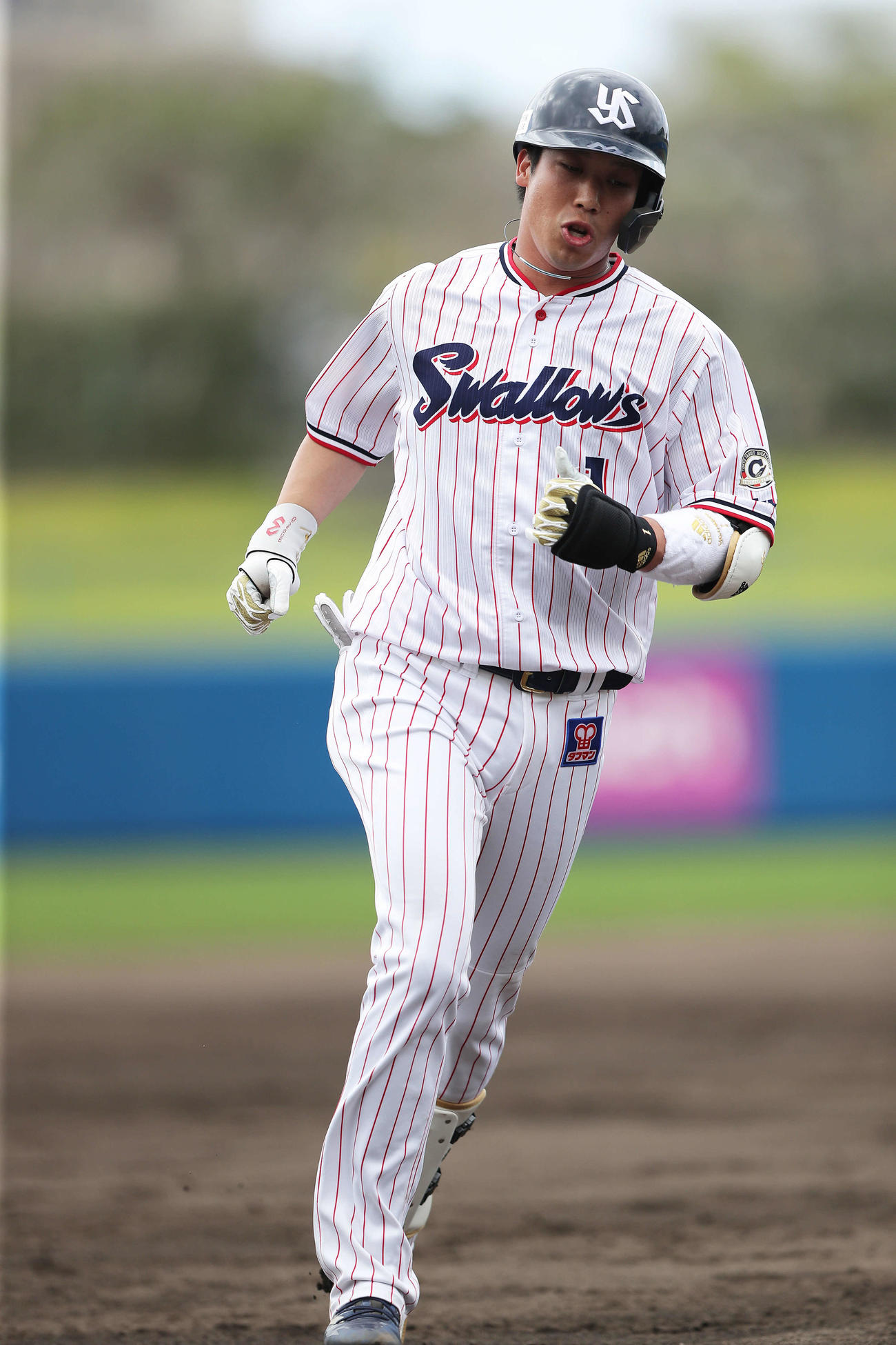 ヤクルト山田哲人（2021年2月28日撮影）