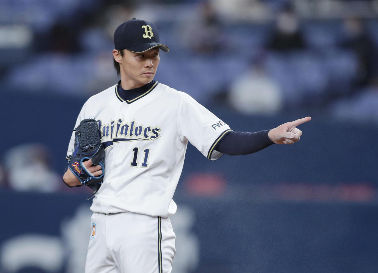 オリックス対ロッテ　先発し4回2失点だったオリックス山崎福（撮影・前田充）