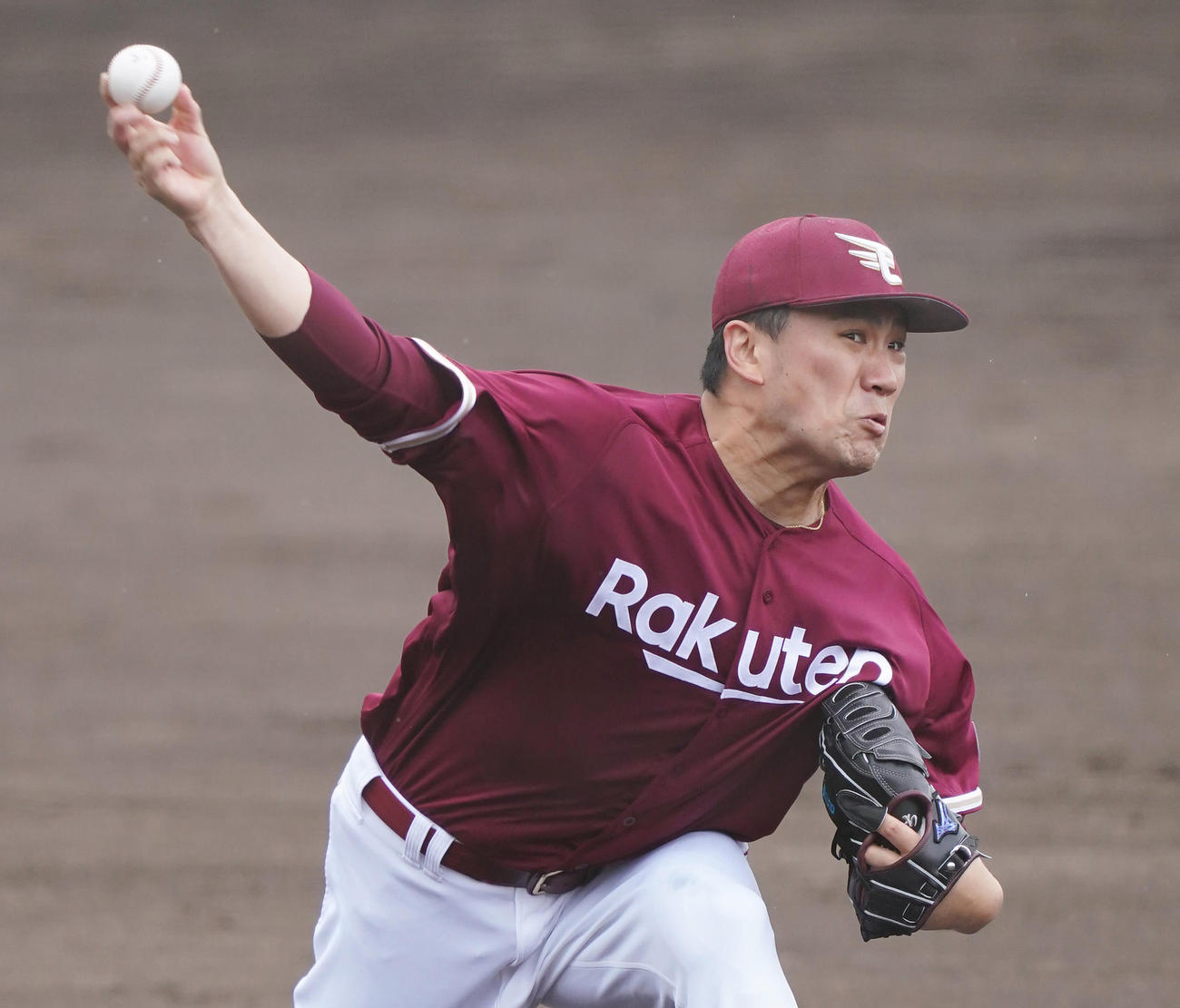2月27日のヤクルト戦に登板した楽天田中将大