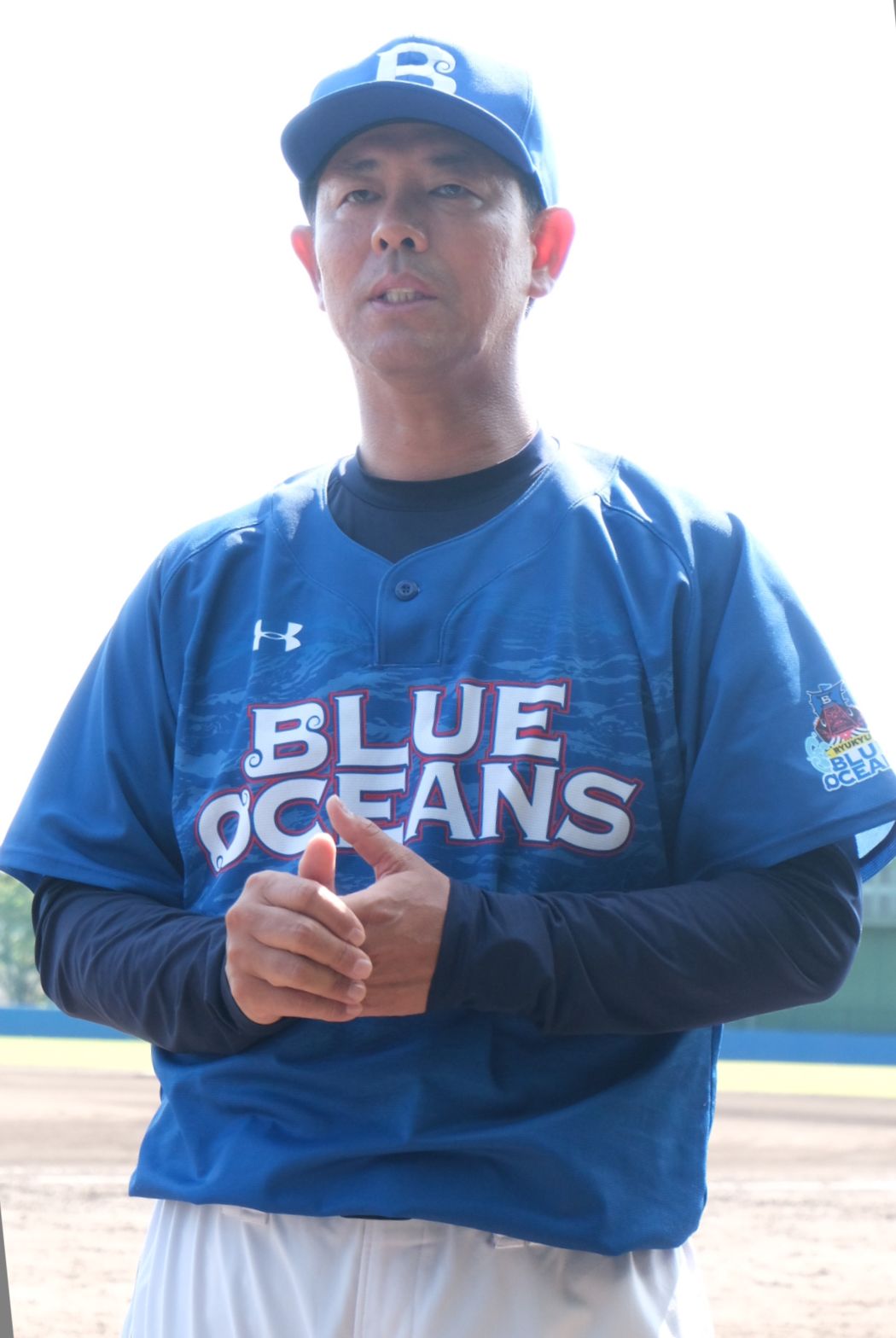 琉球ブルーオーシャンズの清水GM兼監督（球団提供）