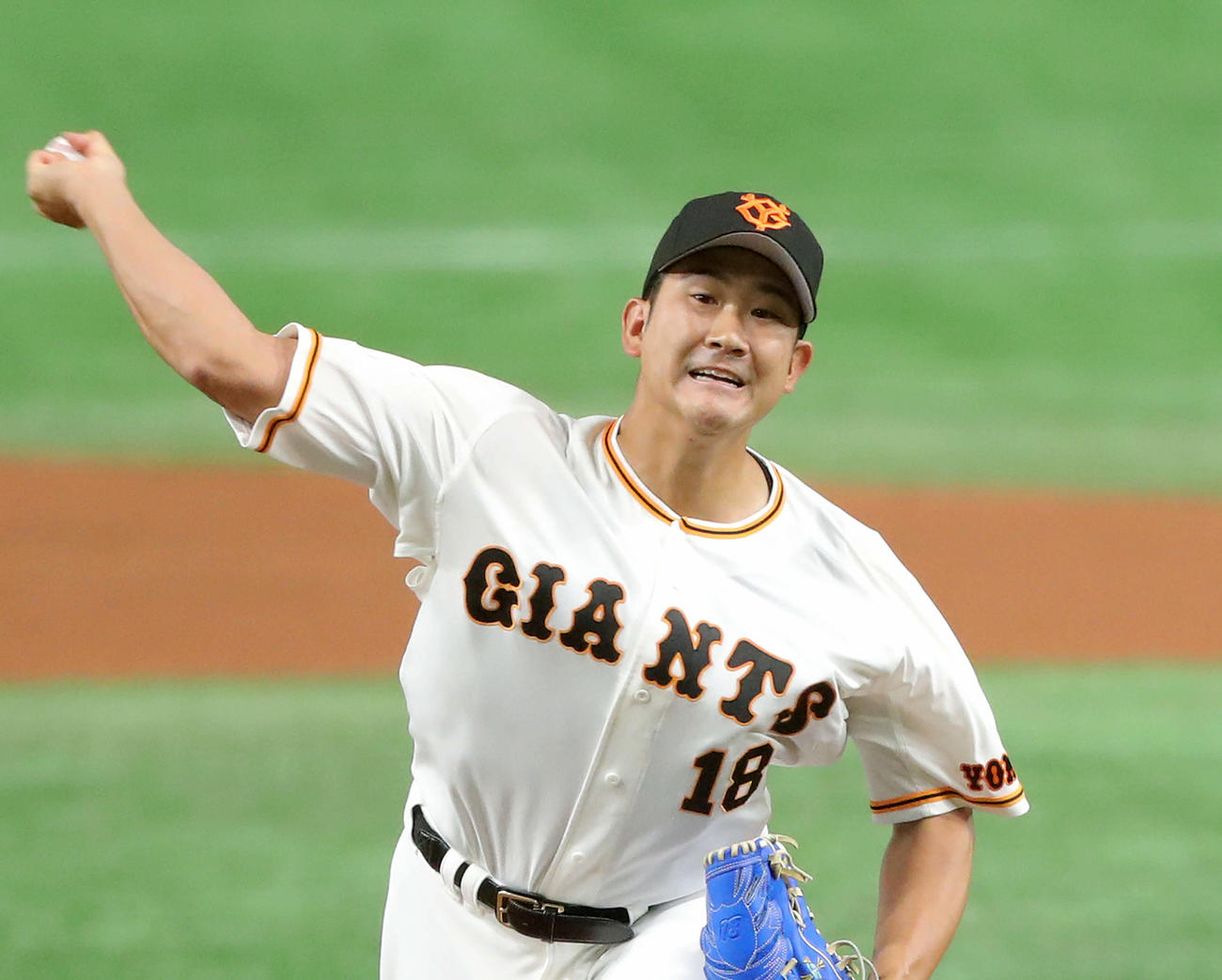 4日のヤクルト戦に先発した巨人菅野智之