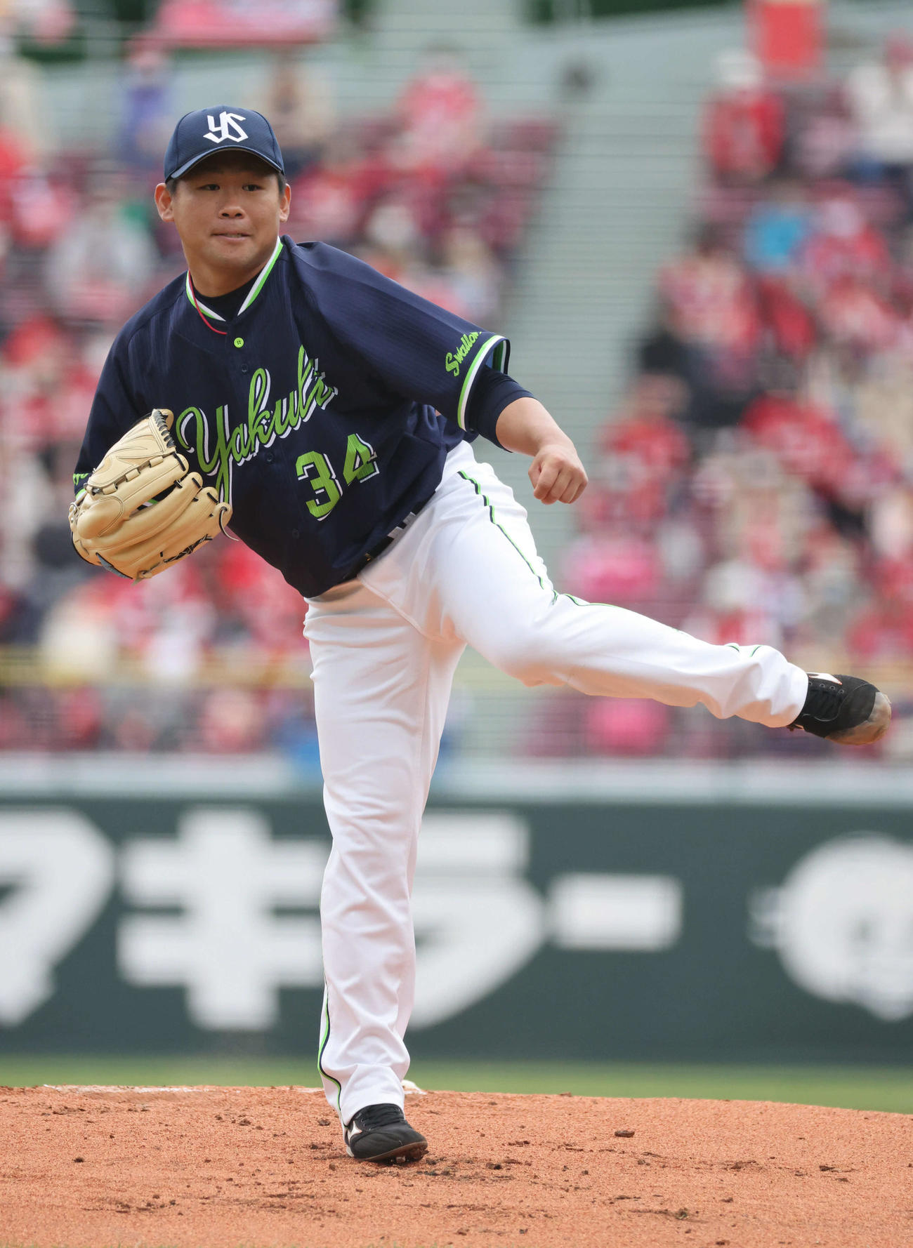 ヤクルト先発の田口（撮影・加藤孝規）