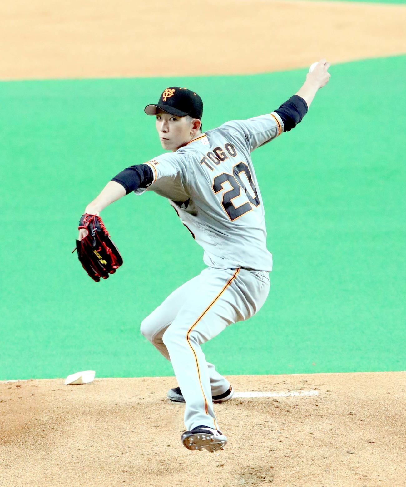 日本ハム対巨人　巨人先発の戸郷（撮影・佐藤翔太）