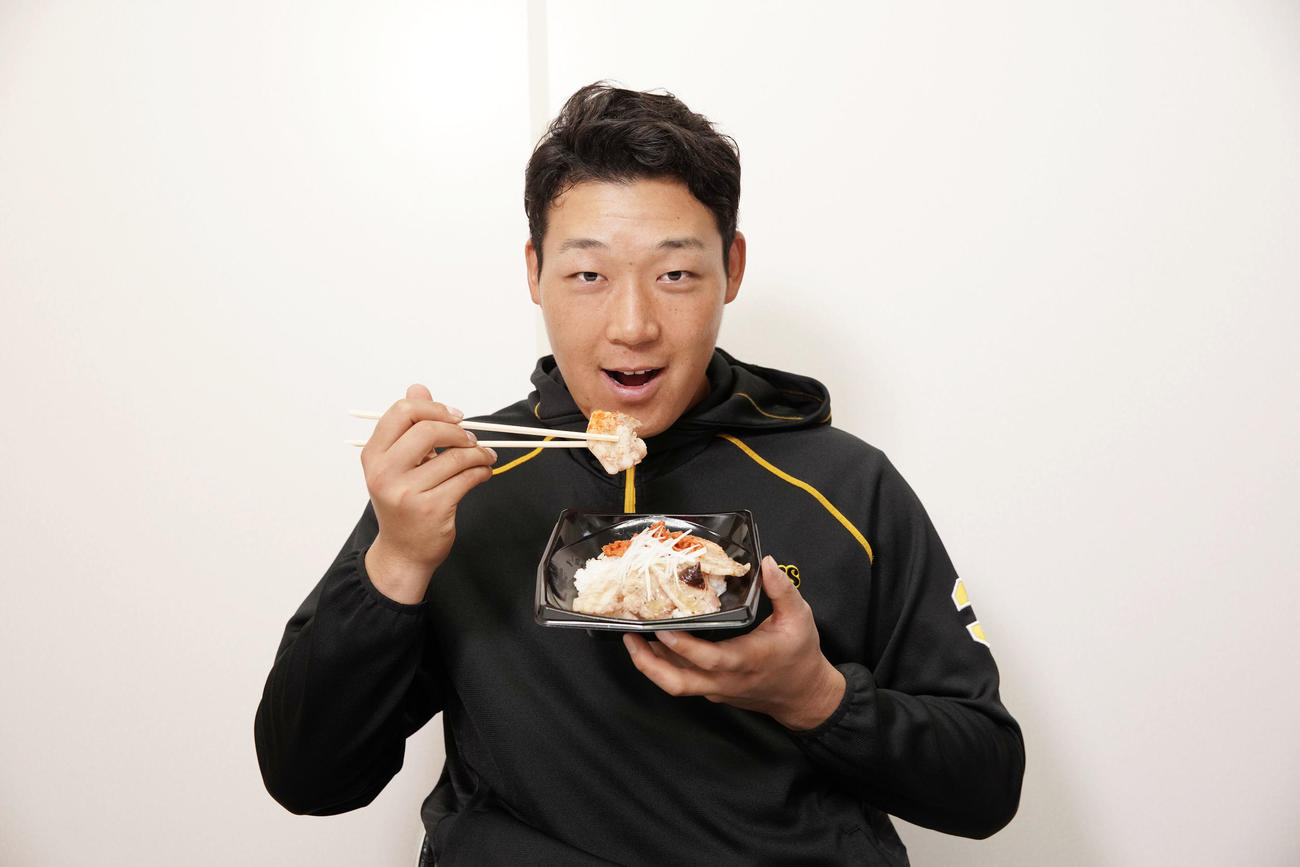 大山と茨城県産塩ダレ豚バラ丼（阪神甲子園球場提供）