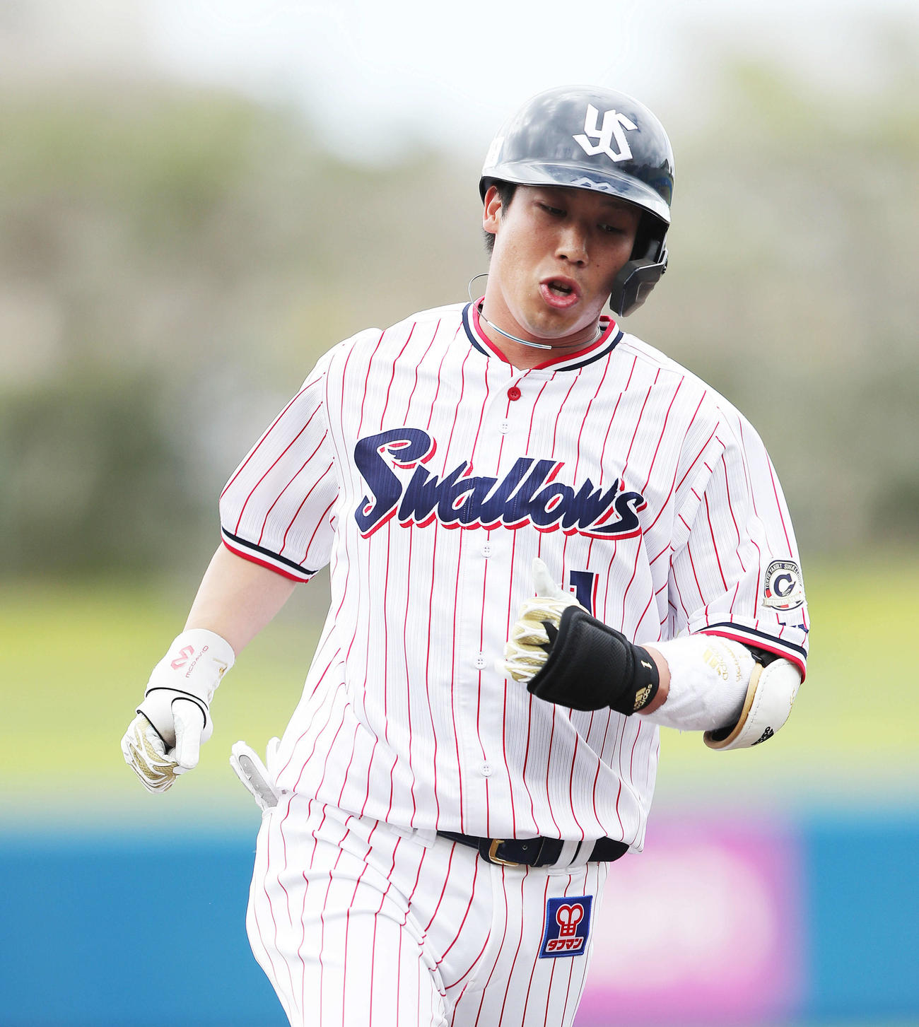 ヤクルト山田哲人（2021年2月28日撮影）