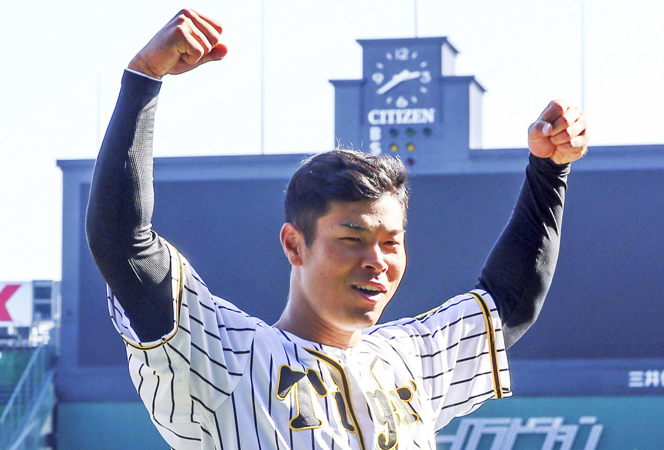 阪神佐藤輝明（2021年3月3日撮影）