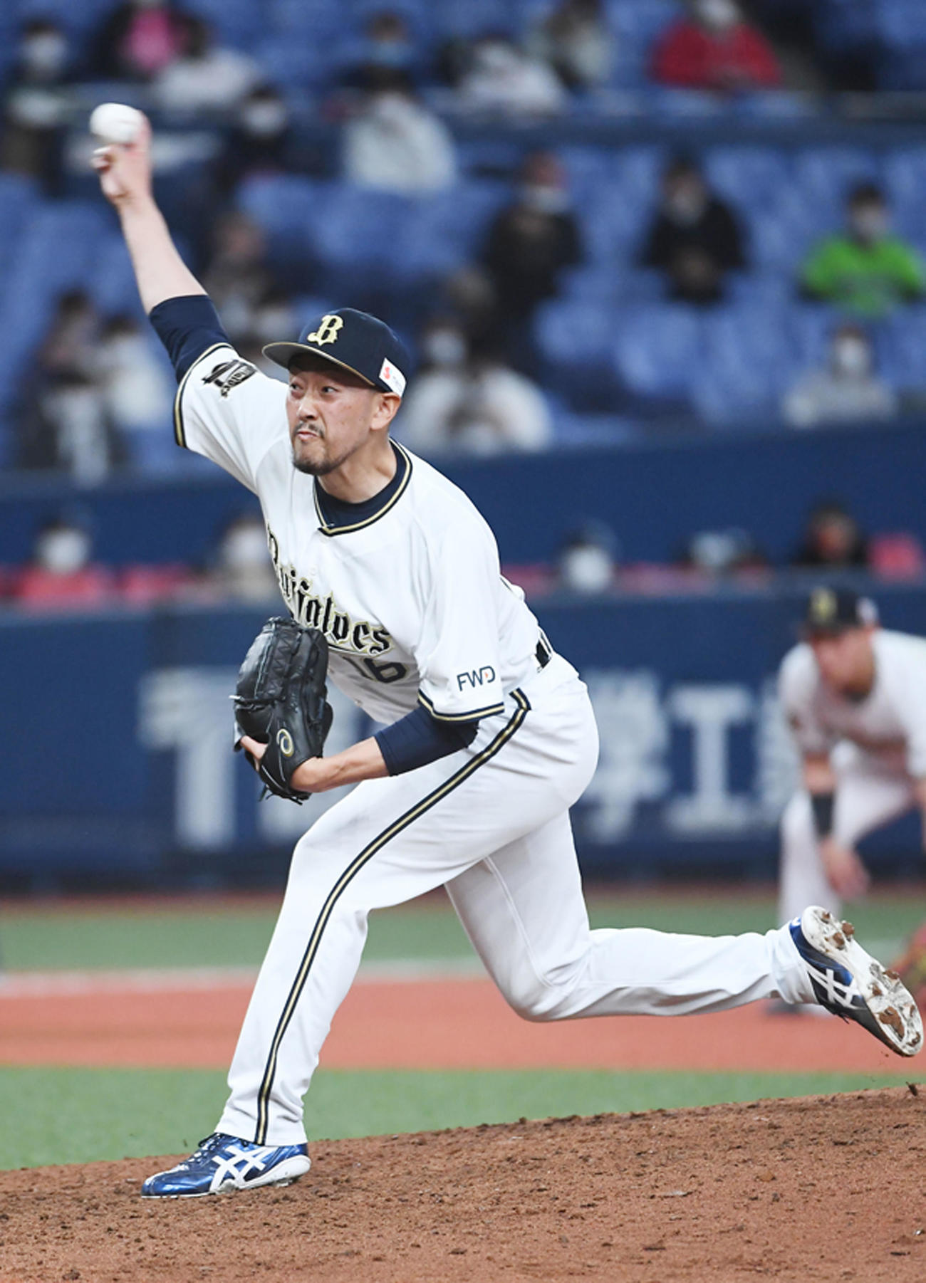 オリックス対ヤクルト　オリックス2番手の平野佳（撮影・前岡正明）