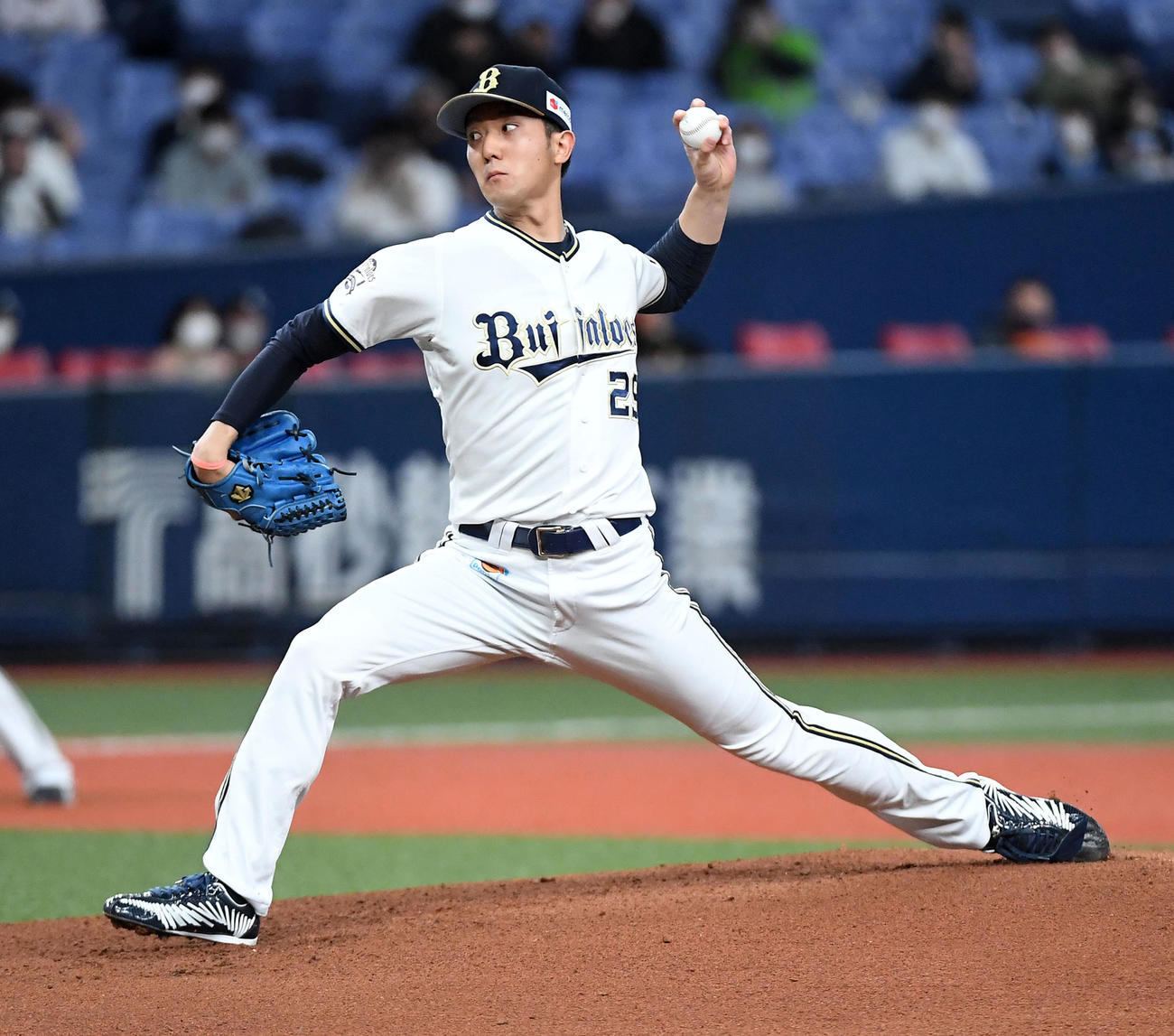 オリックス対ヤクルト　オリックス先発の田嶋（撮影・前岡正明）