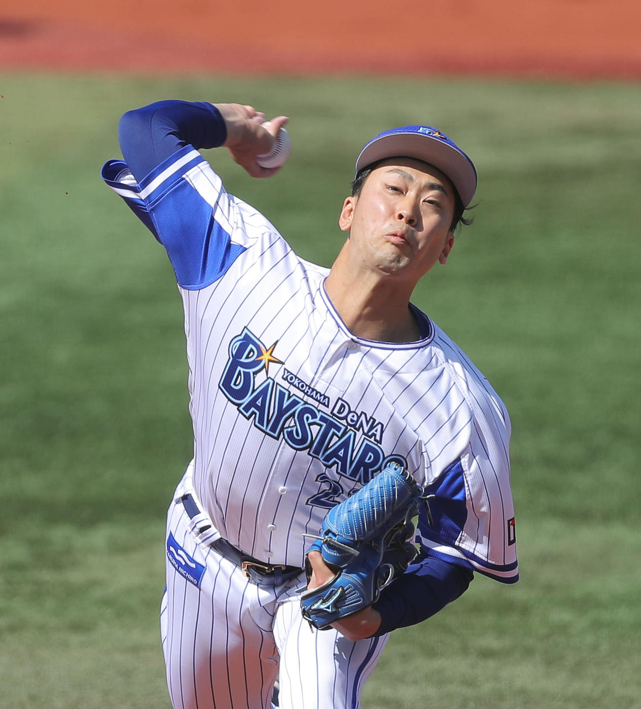 DeNA対日本ハム　DeNA先発の入江（撮影・河田真司）