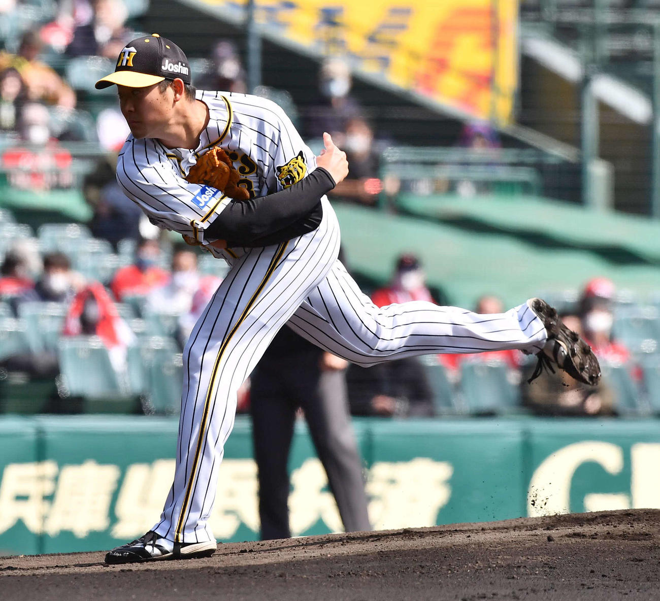 阪神対広島　阪神先発の斎藤友貴哉（撮影・上田博志）