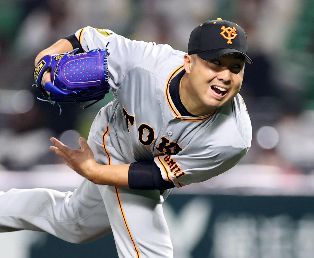 ソフトバンク対巨人　巨人先発の今村（撮影・狩俣裕三）
