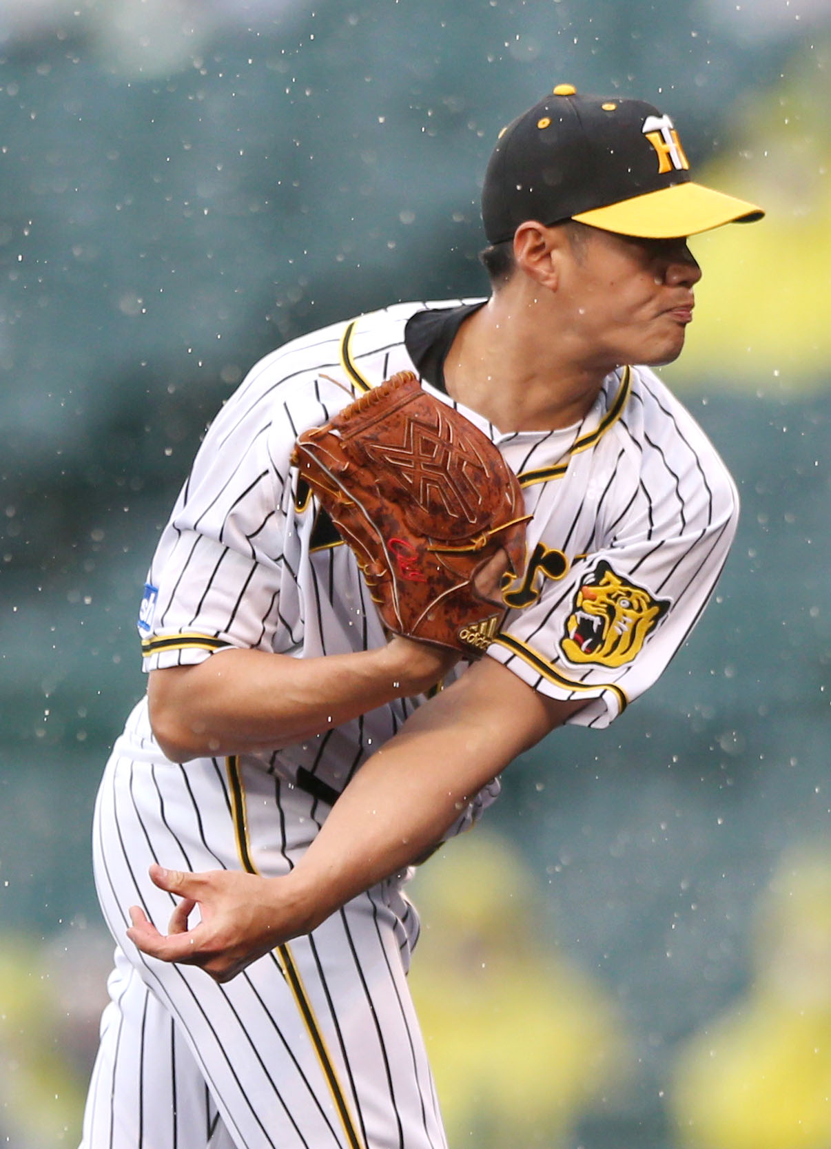 阪神対西武　6回、阪神2番手で登板のチェン・ウェイン（撮影・上山淳一）