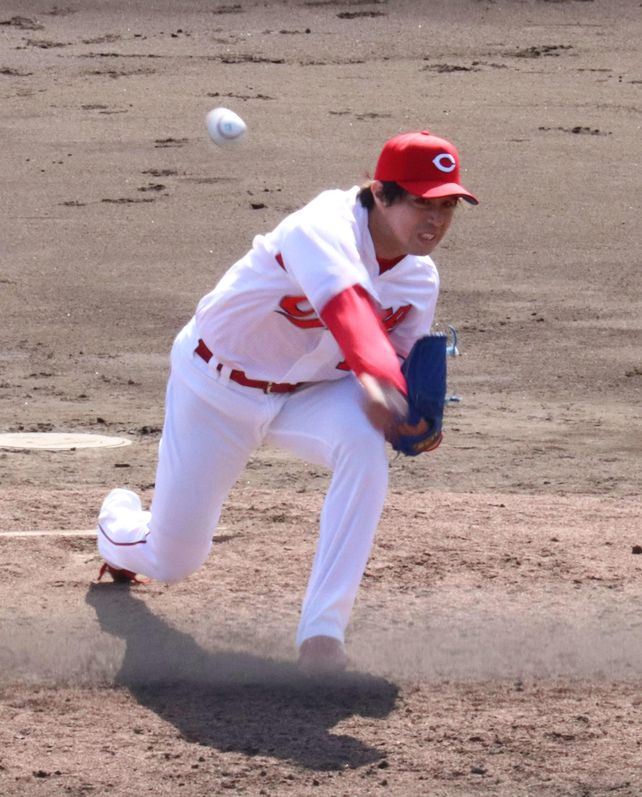 教育リーグの中日戦に先発した広島野村（2021年3月11日撮影）