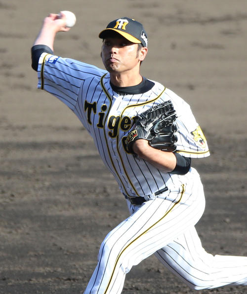 阪神対巨人　9回、阪神4番手で登板の桑原（撮影・上山淳一）