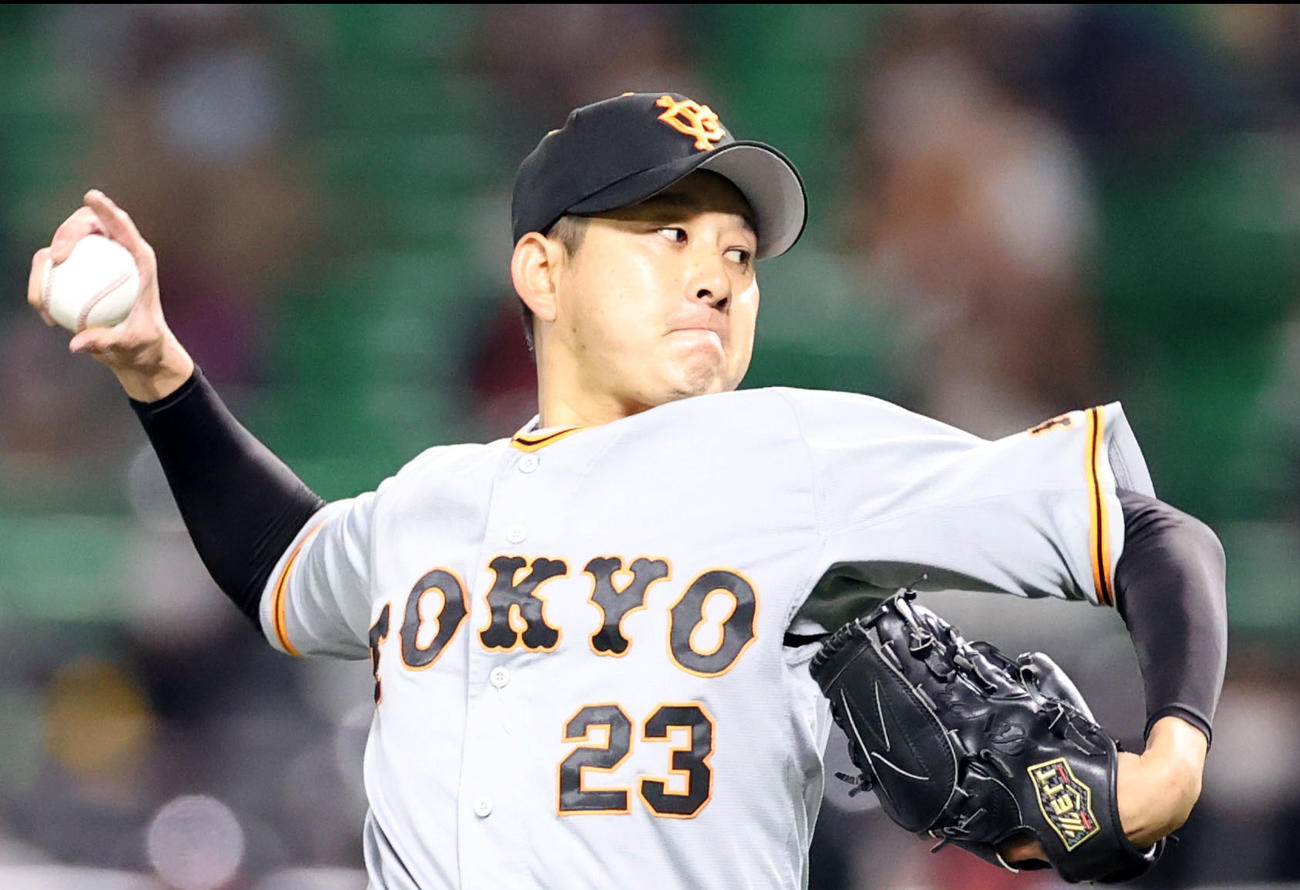巨人野上亮磨（2021年3月9日撮影）