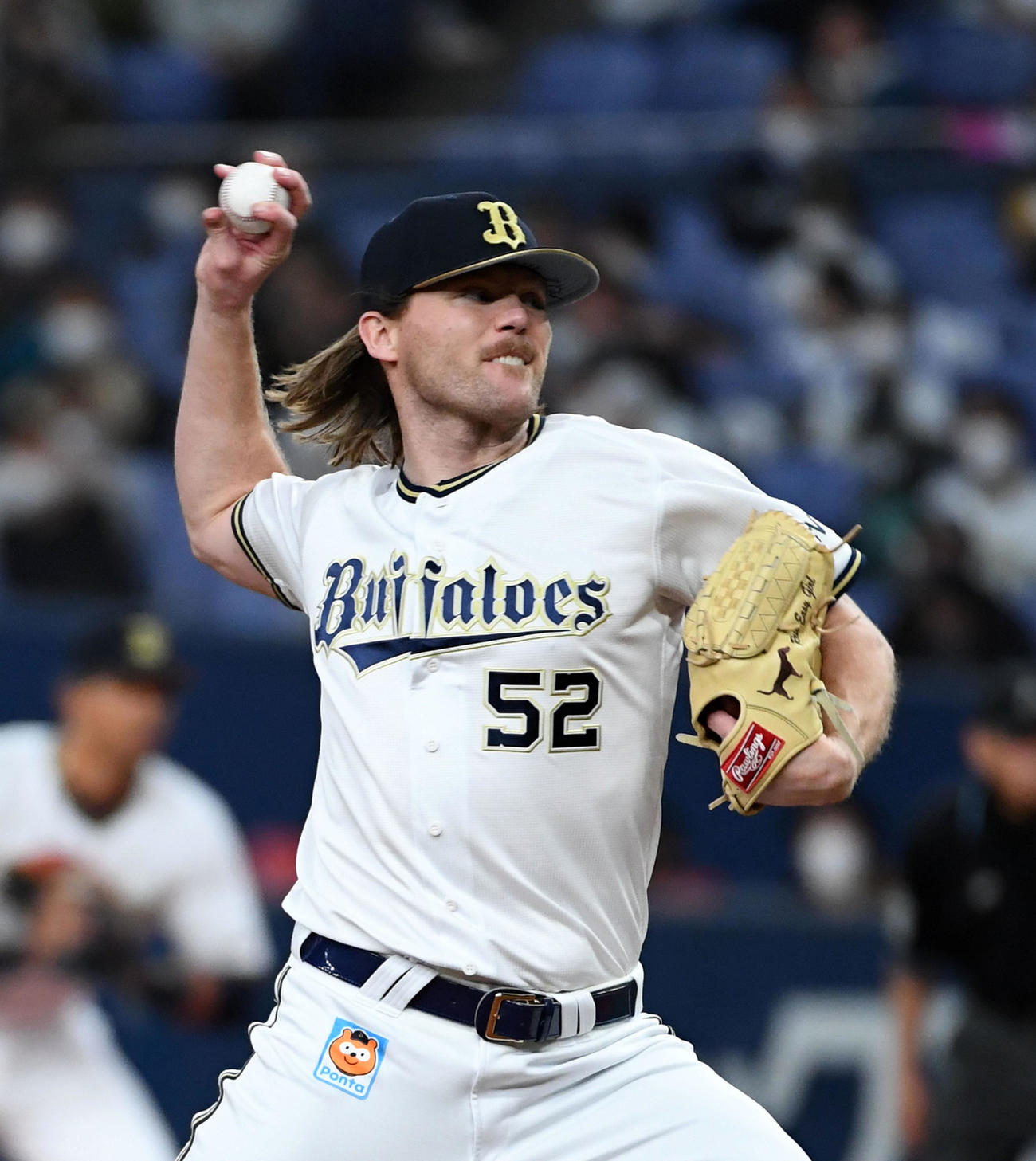 オリックス対西武　オリックス先発のヒギンス（撮影・前岡正明）