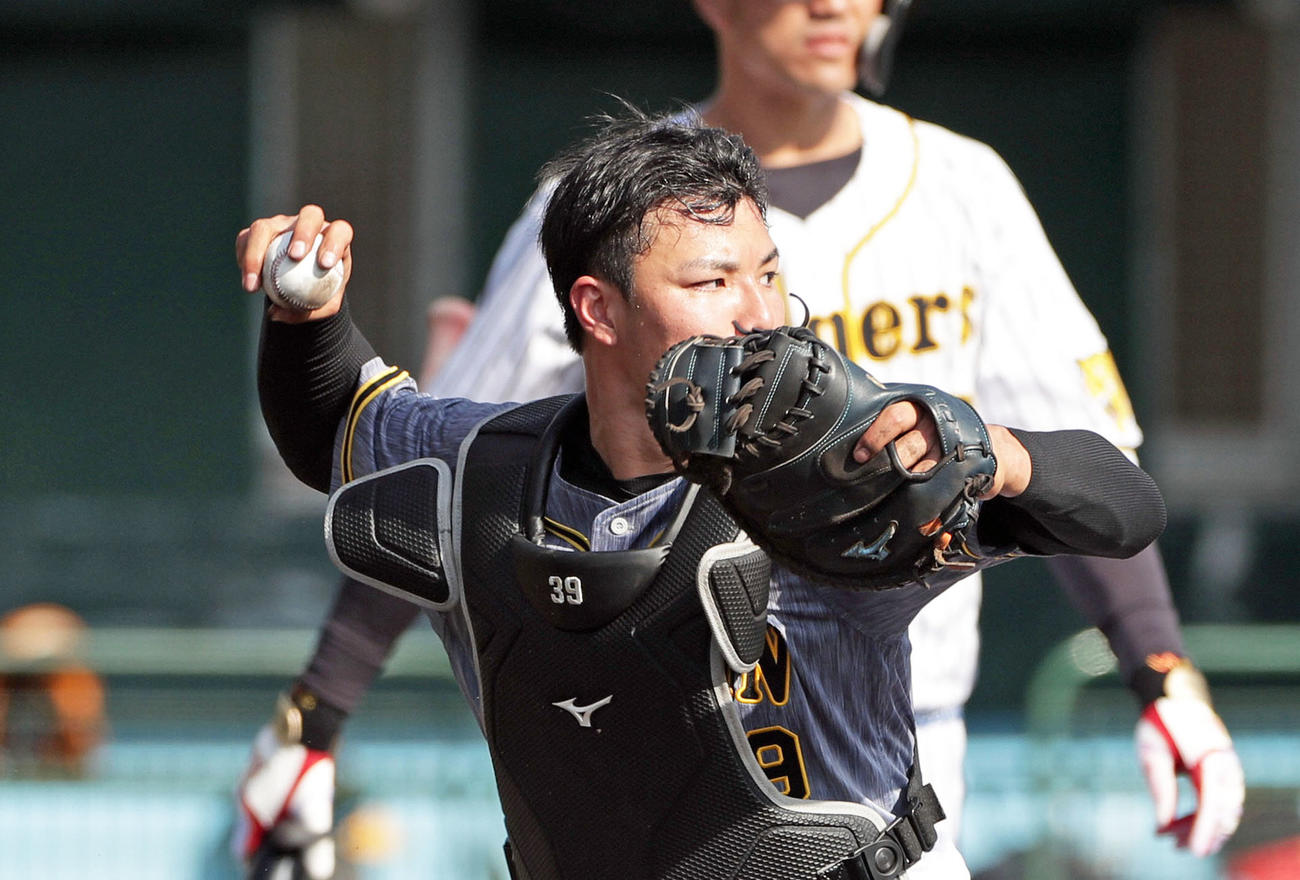 阪神栄枝裕貴（2021年2月4日撮影）