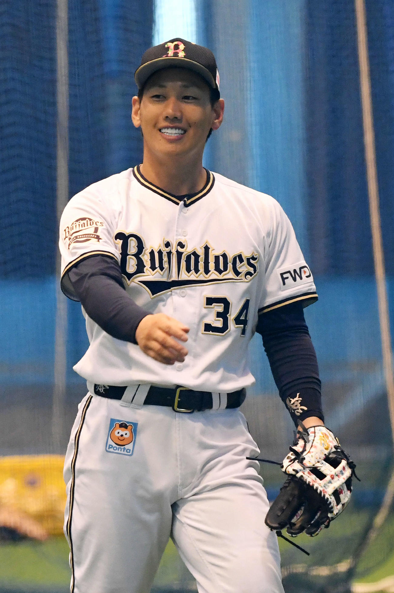 オリックス吉田正尚（2021年2月13日撮影）